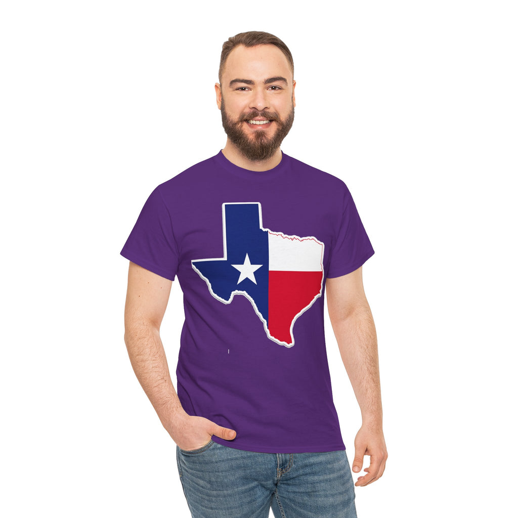Texas Flag Outline T-Shirt — Lone Star State Pride Tee