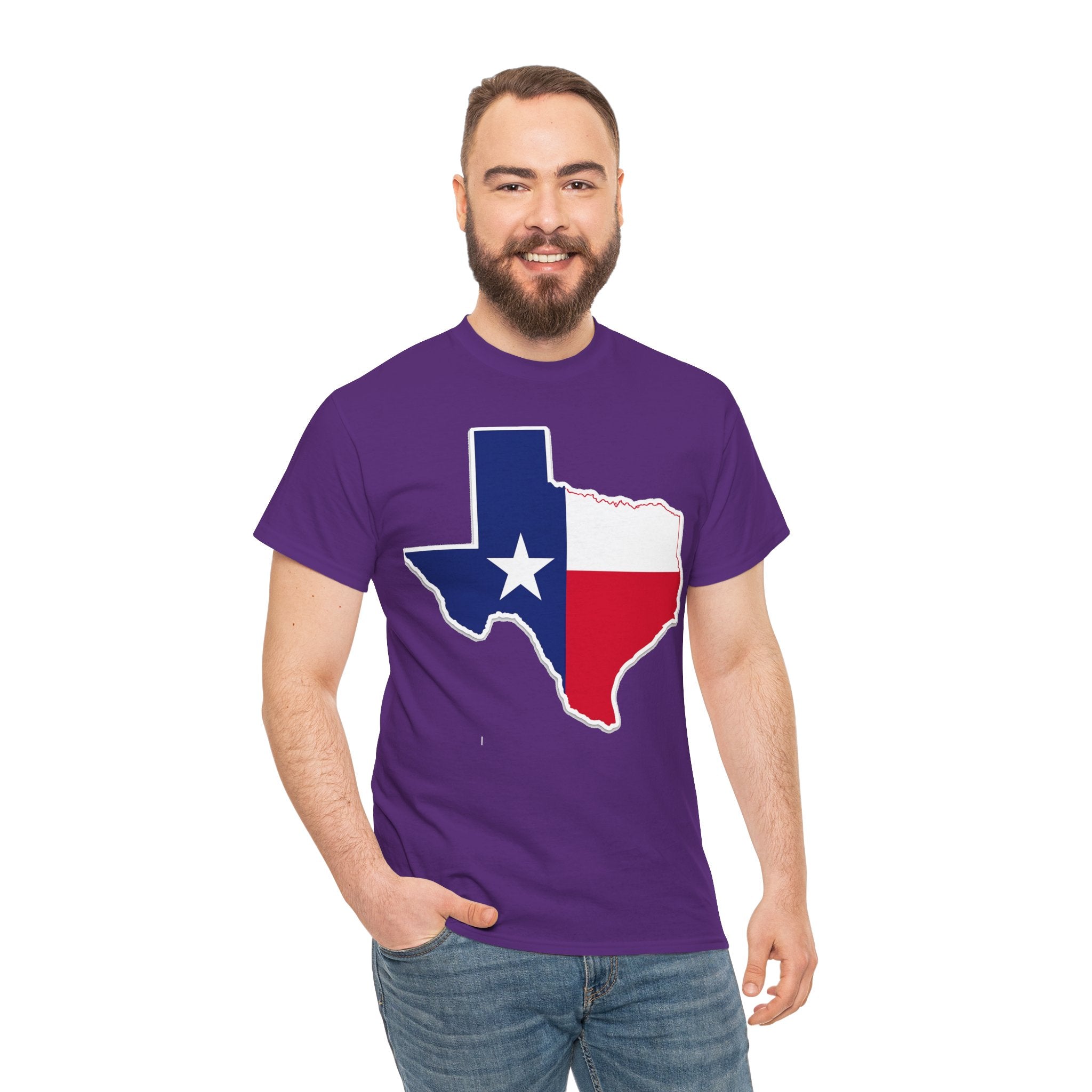 Texas Flag Outline T-Shirt — Lone Star State Pride Tee