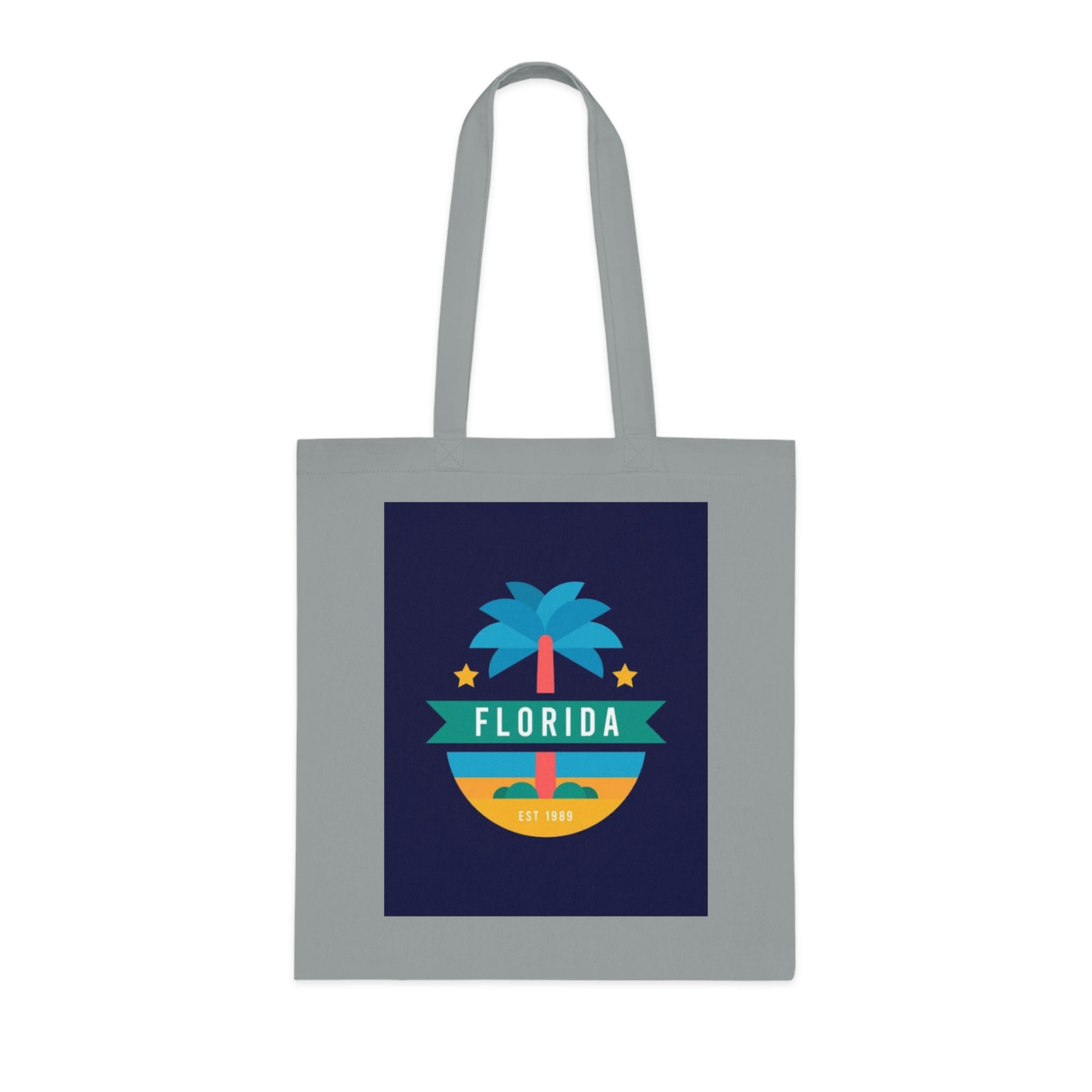 Florida Palm Beach Tote Bag – Retro State Travel Cotton Tote
