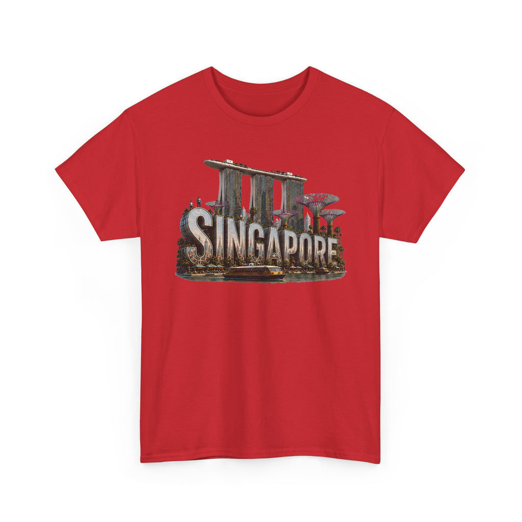 Singapore Skyline T-Shirt — Marina Bay Sands & Supertree Graphic Tee