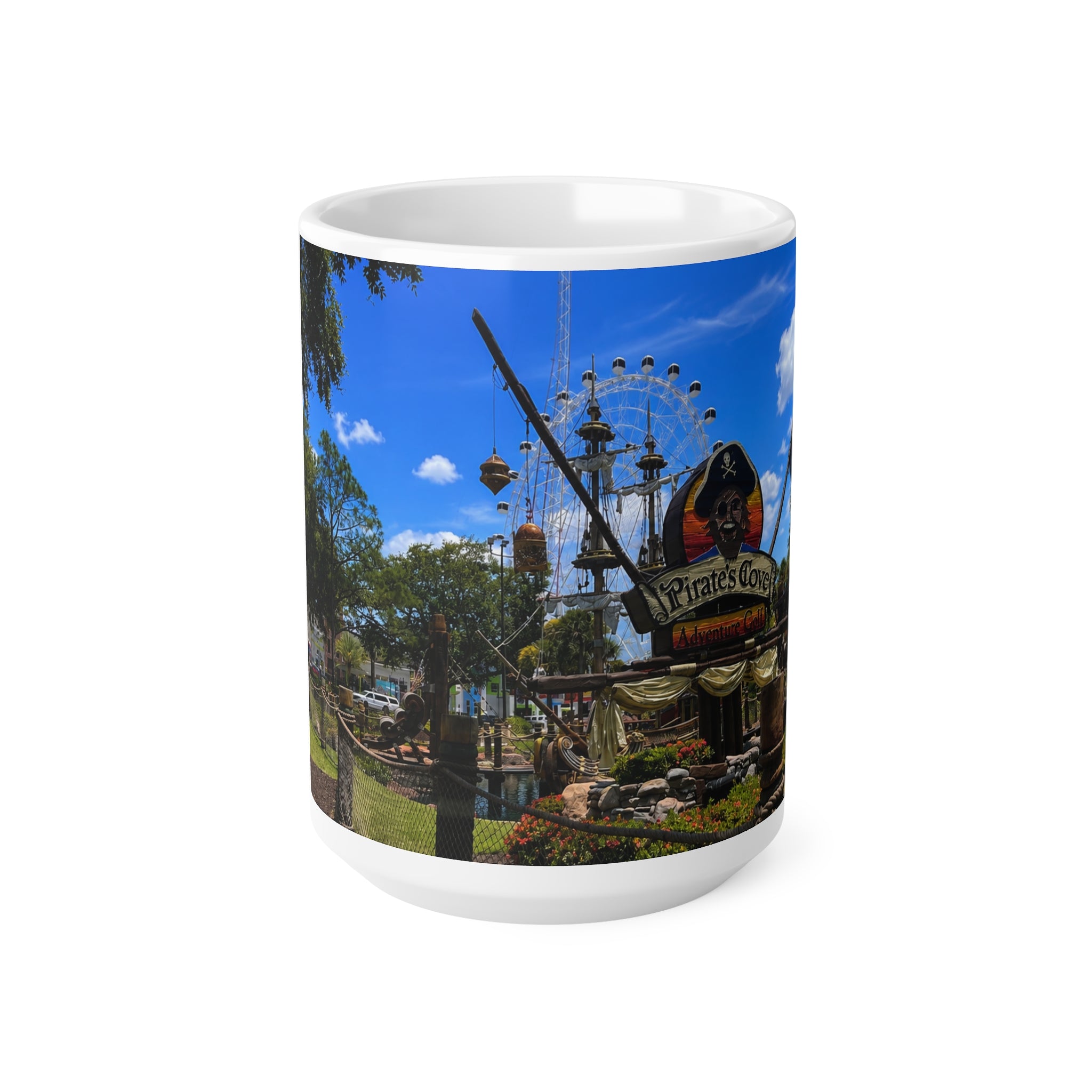Pirates Cove International Drive Orlando Mug — Pirate Cove Ferris Wheel 11oz & 15oz Ceramic Coffee Cup