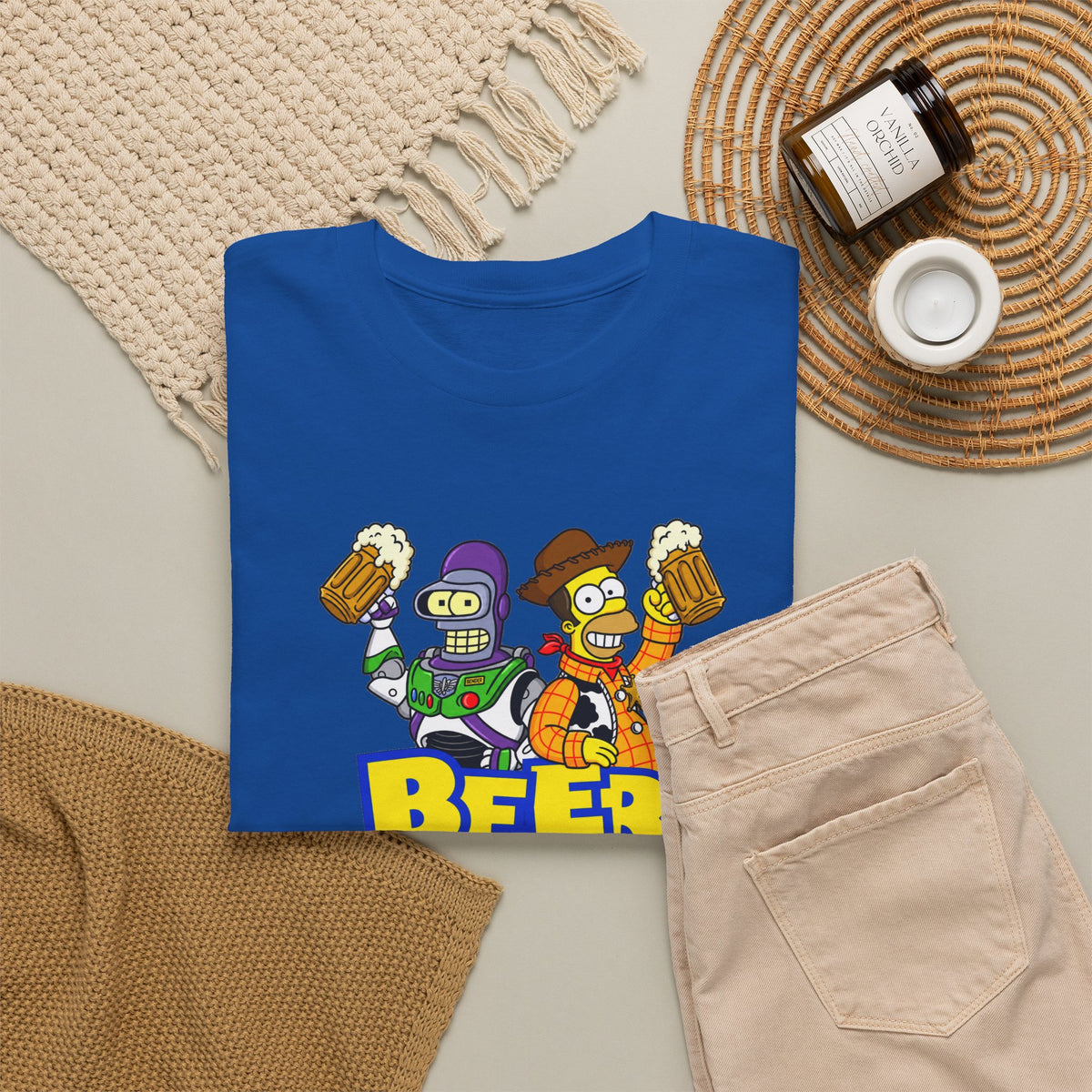 Beer Story T-Shirt — Funny Cartoon Beer Buddies Graphic Tee