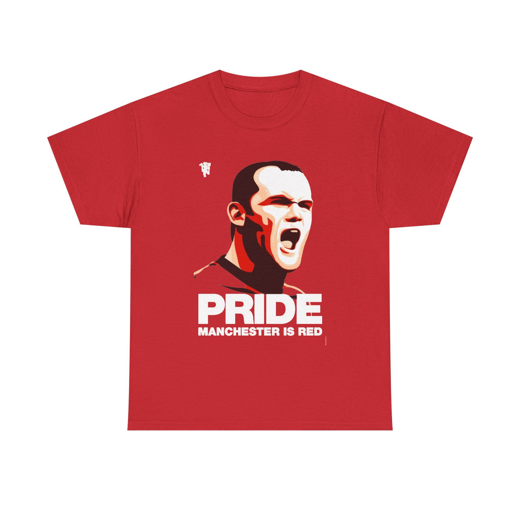 Manchester Pride Tee — “Pride Manchester Is Red” Football Fan Shirt