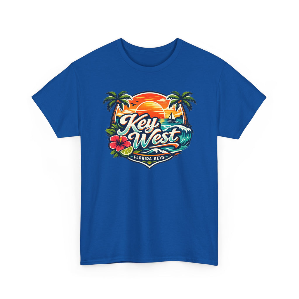 Key West Florida Keys T‑Shirt — Tropical Sunset Palm Beach Souvenir Tee