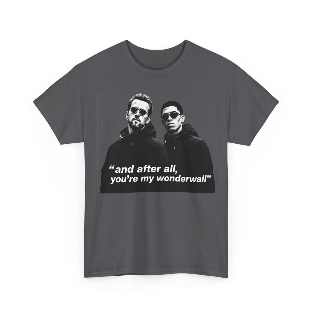 Kane and Bellingham Wonderwall Lyric T-Shirt — ‘and after all, you’re my wonderwall’ Retro Band Tee