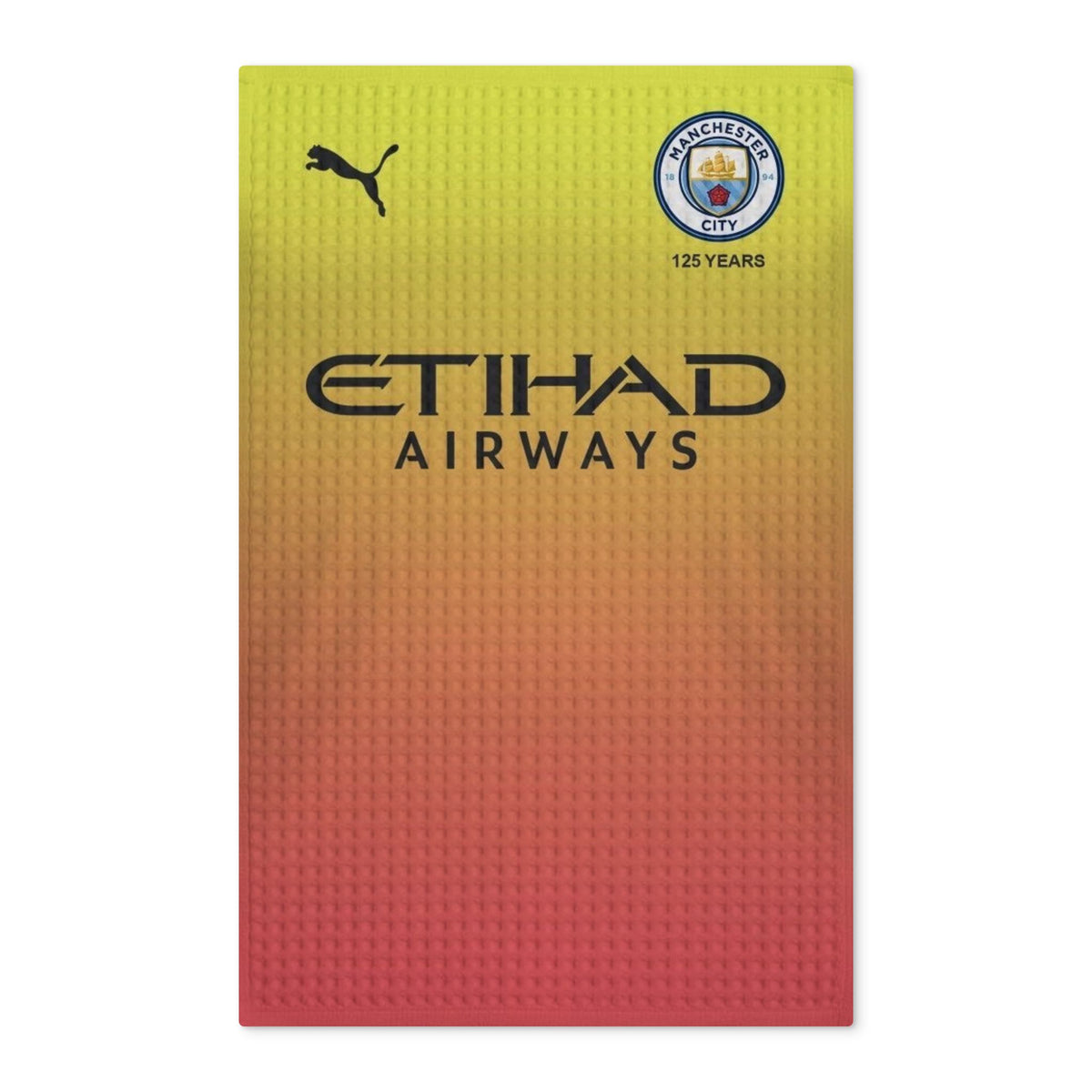 Manchester City Away Shirt Waffle Double-Sided Tea Towel