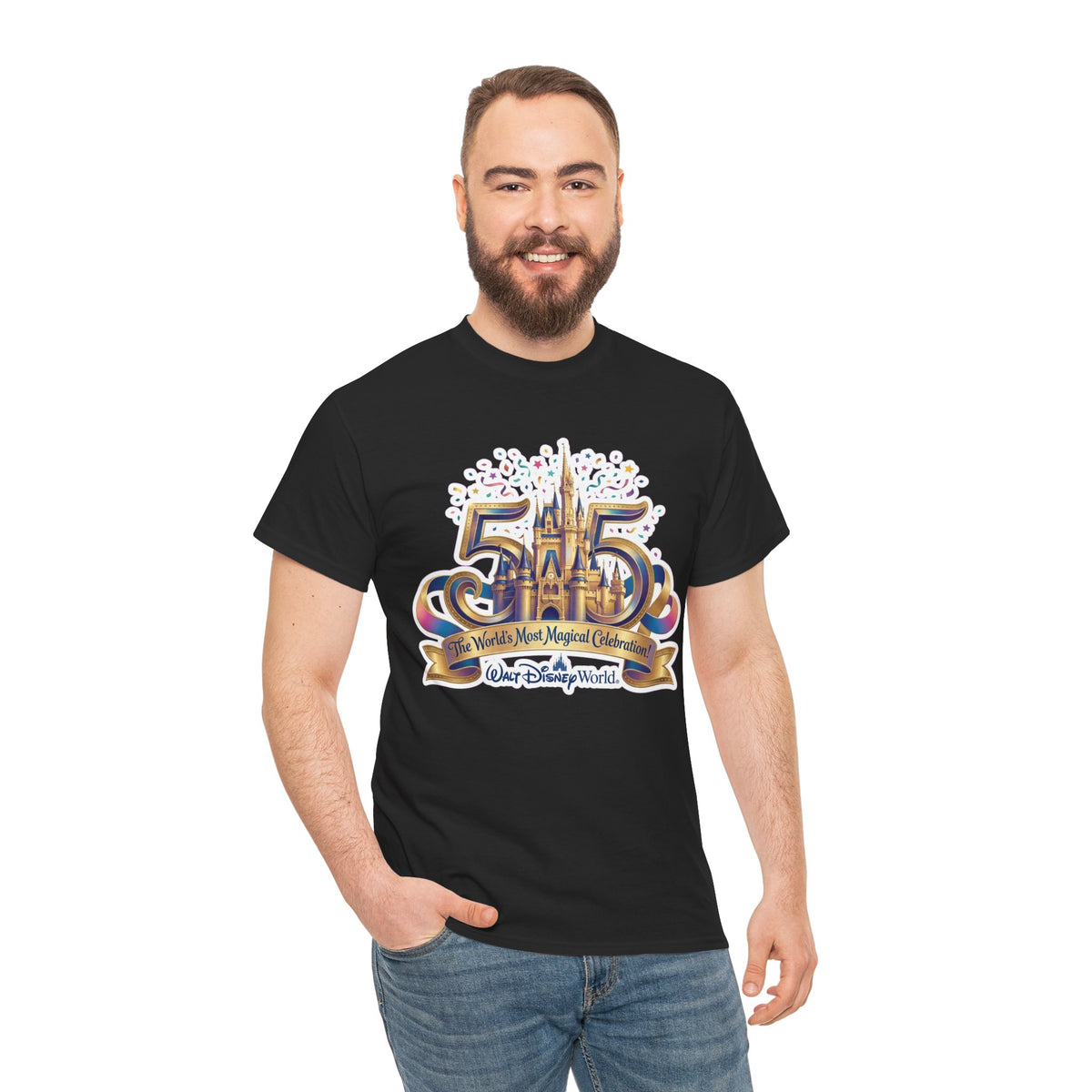 Disney World 50th Anniversary Castle Tee — 'The World's Most Magical Celebration' Souvenir T-Shirt