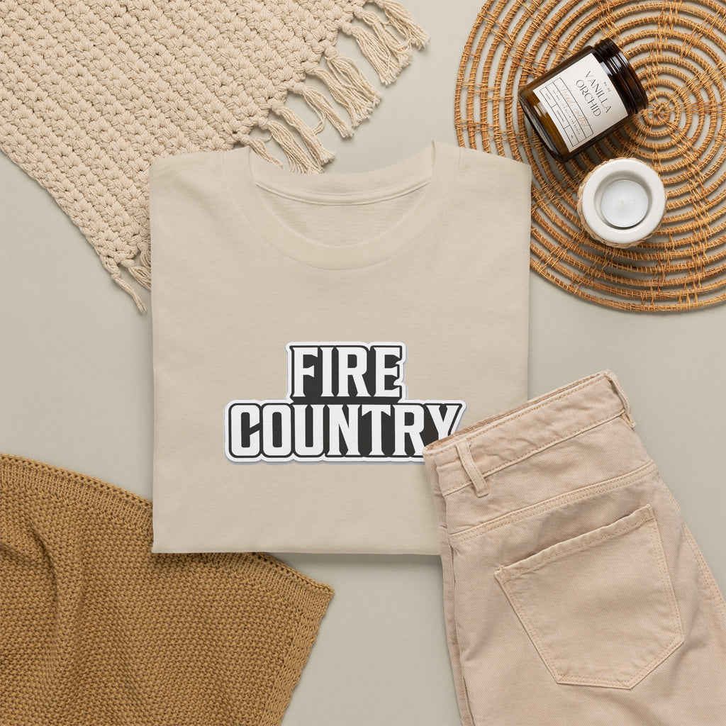 Fire Country Cotton T-Shirt — Bold Graphic Tee