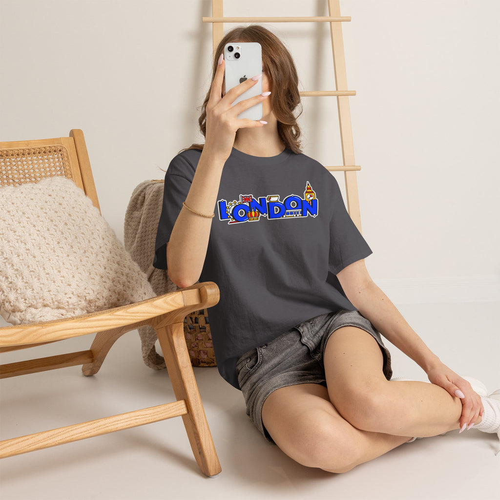London Cityscape Tee — Illustrated London Landmarks Shirt