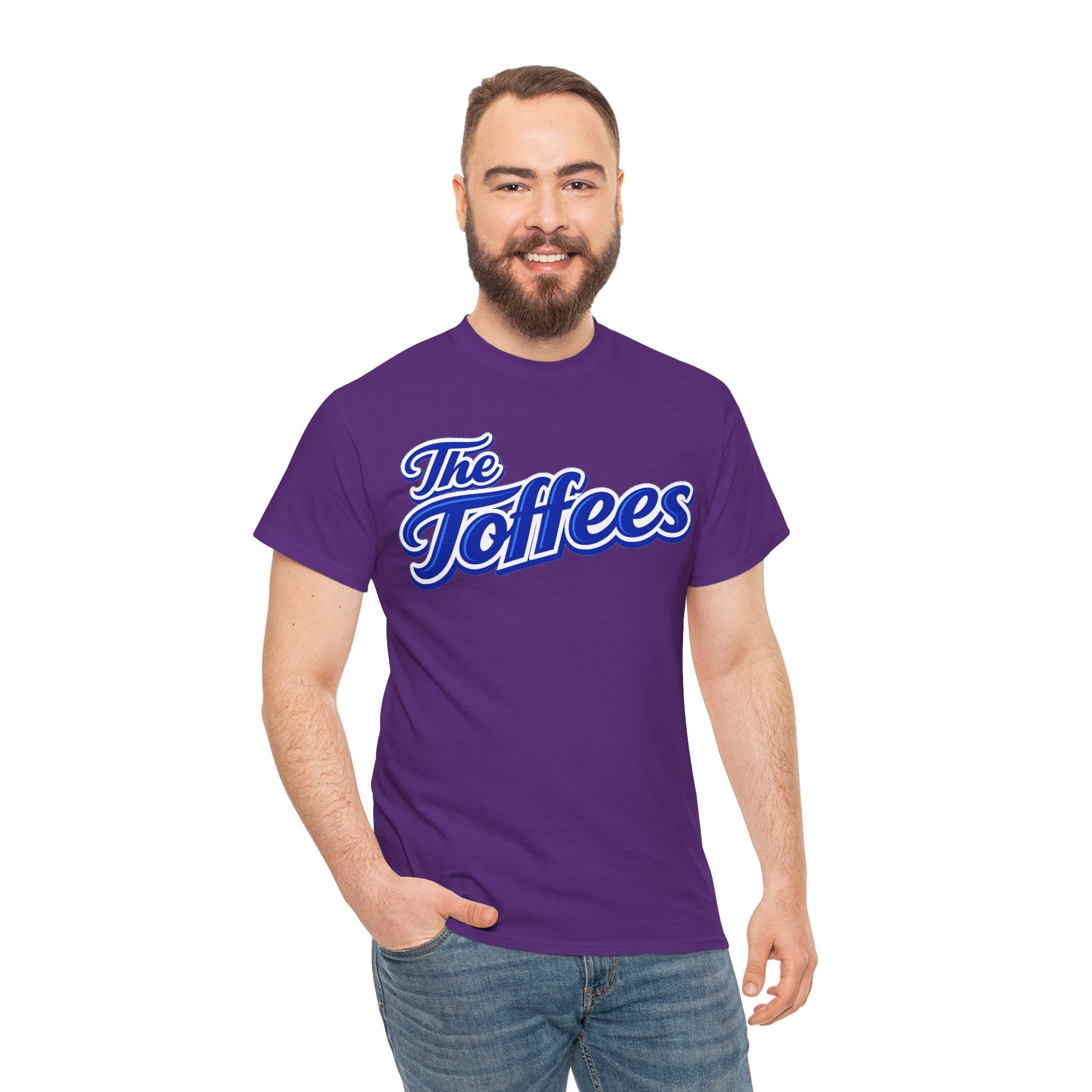 The Toffees Script Tee — Vintage Blue Logo T-Shirt