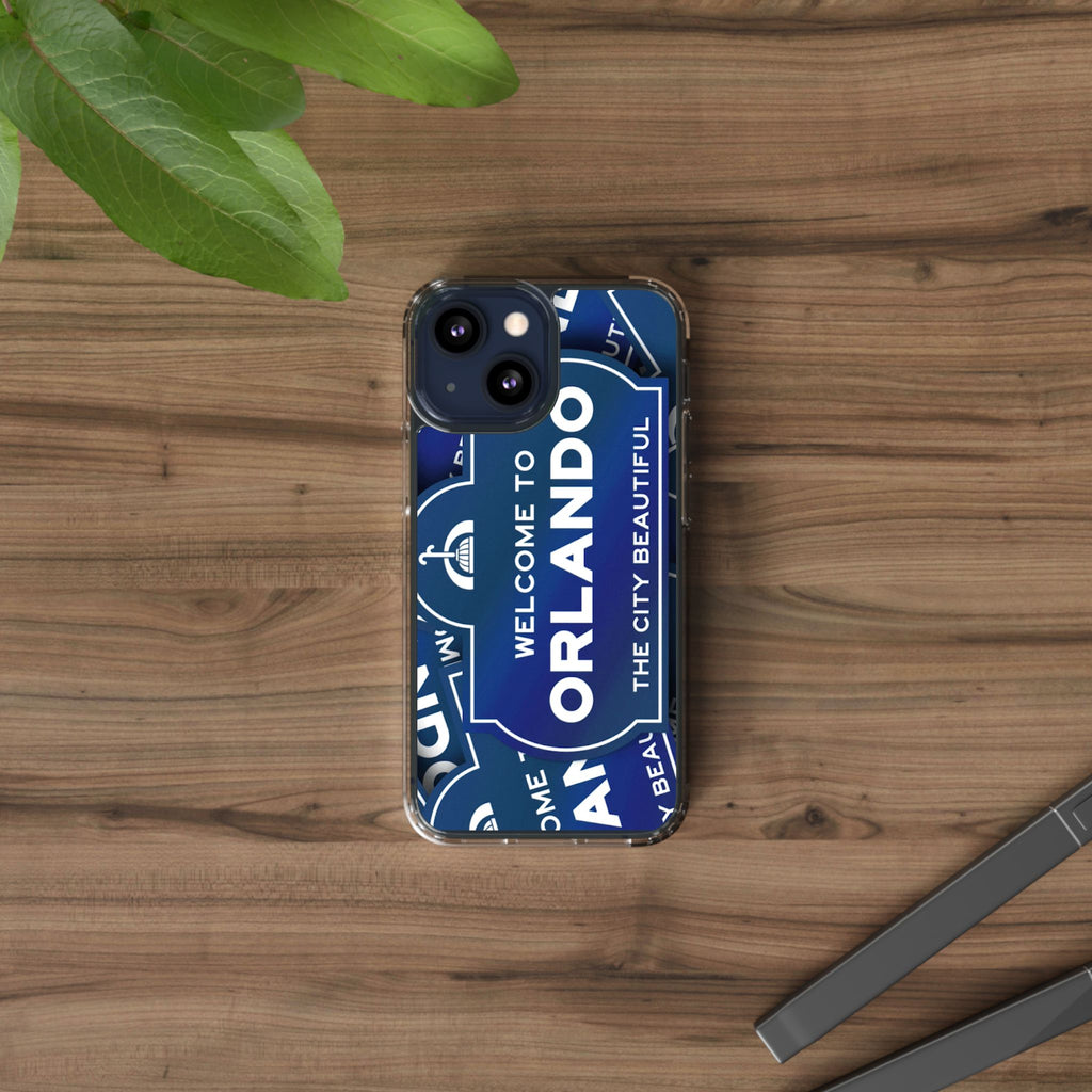 Orlando Clear Phone Case — "Welcome to Orlando" City Sign Design