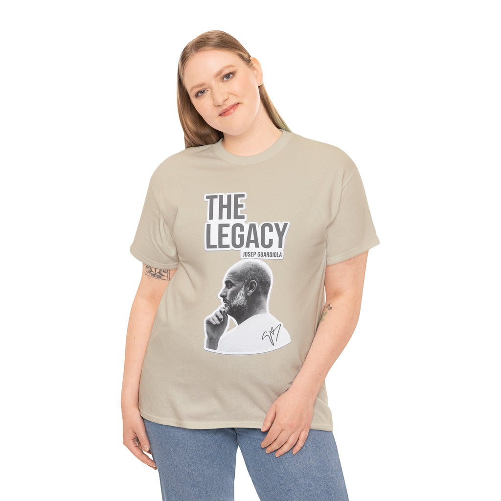 Pep Guardiola Manchester City The Legacy Tee — Inspirational Portrait Graphic T-Shirt