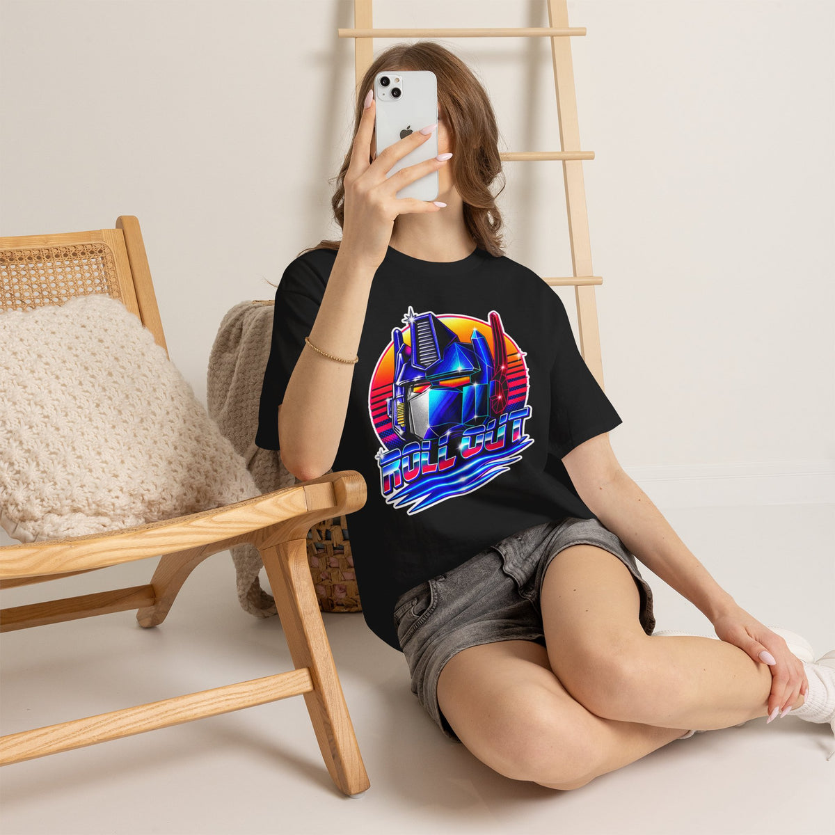 “Roll Out” Optimus-Inspired Graphic Transformers Cotton T-Shirt