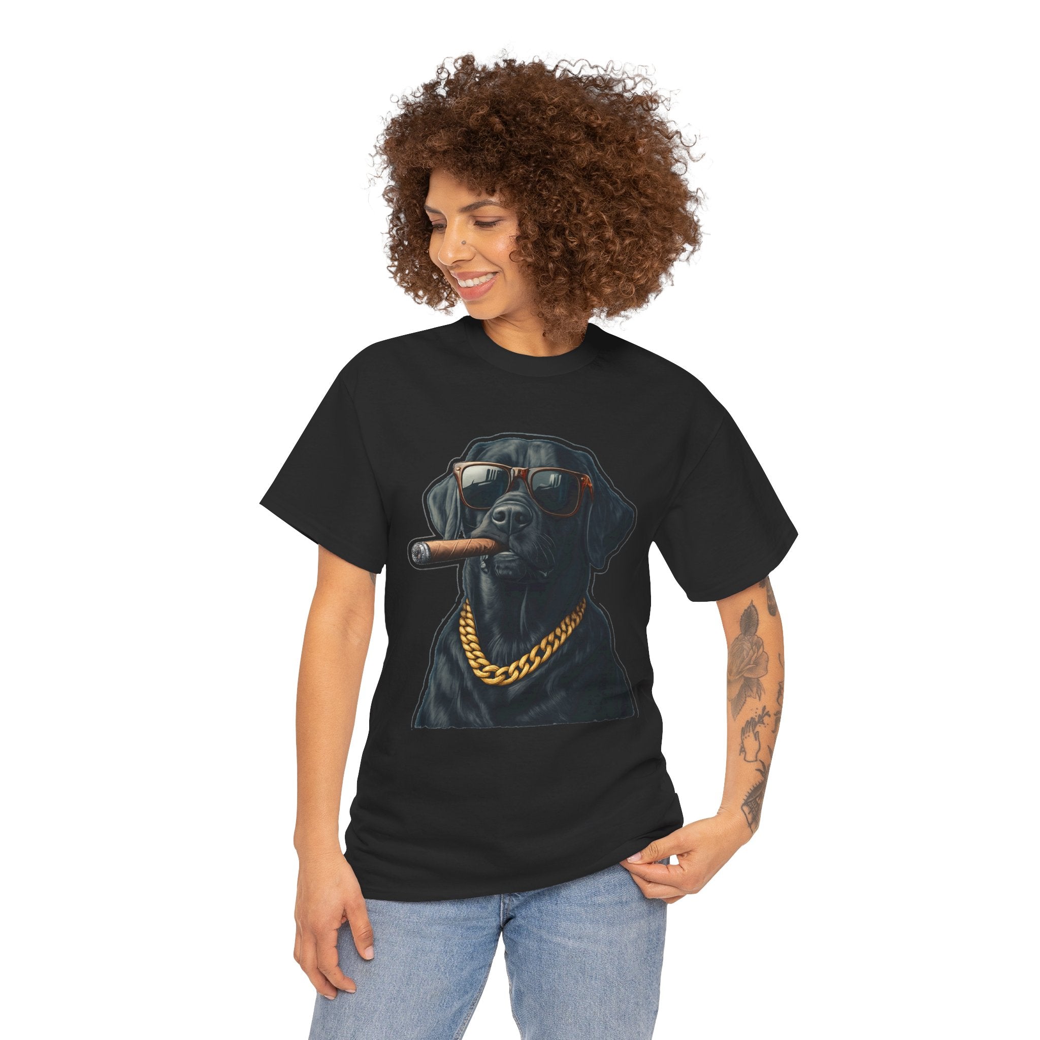 Cool Rottweiler Smoking Cigar Graphic Tee — Dog Lover Streetwear
