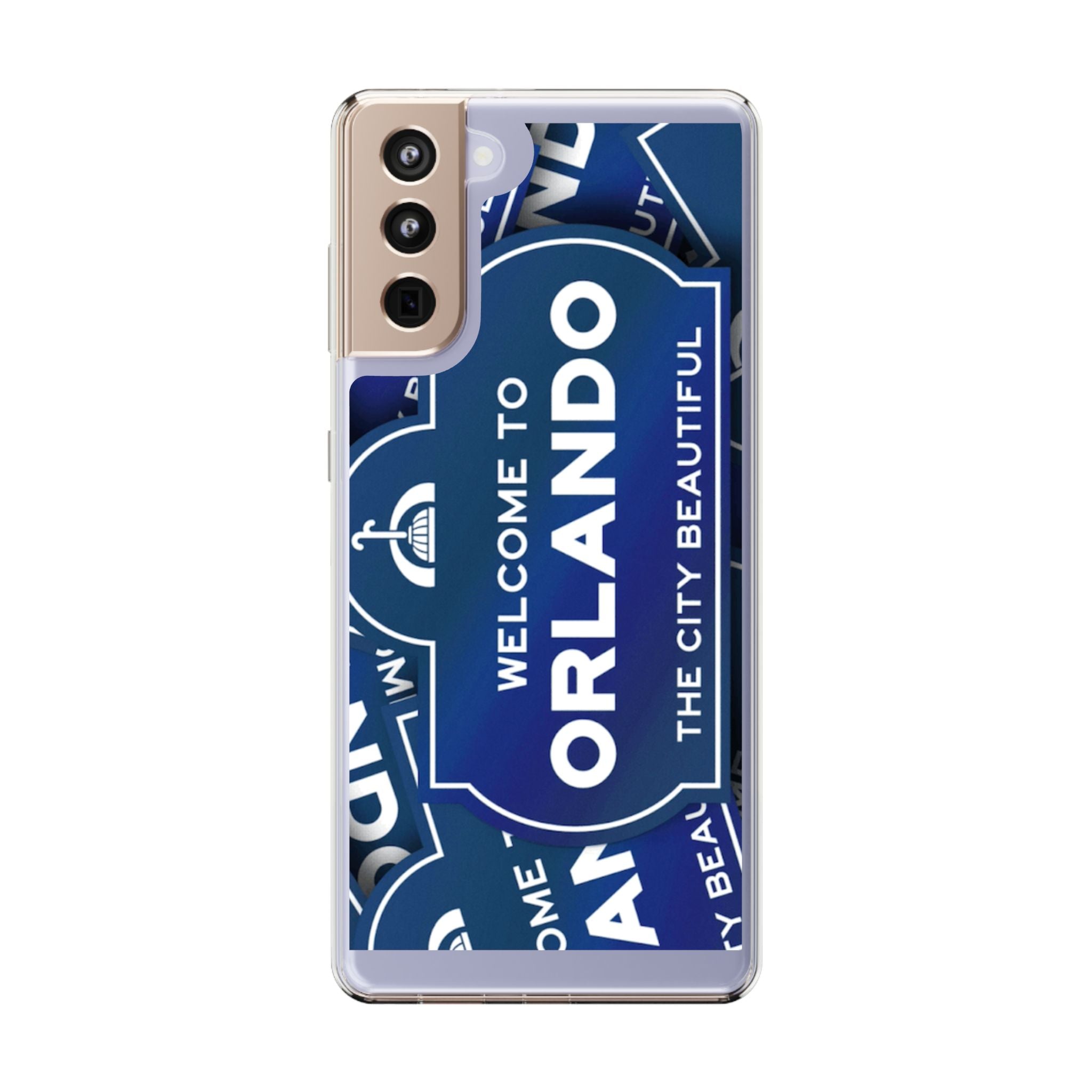 Orlando Clear Phone Case — "Welcome to Orlando" City Sign Design