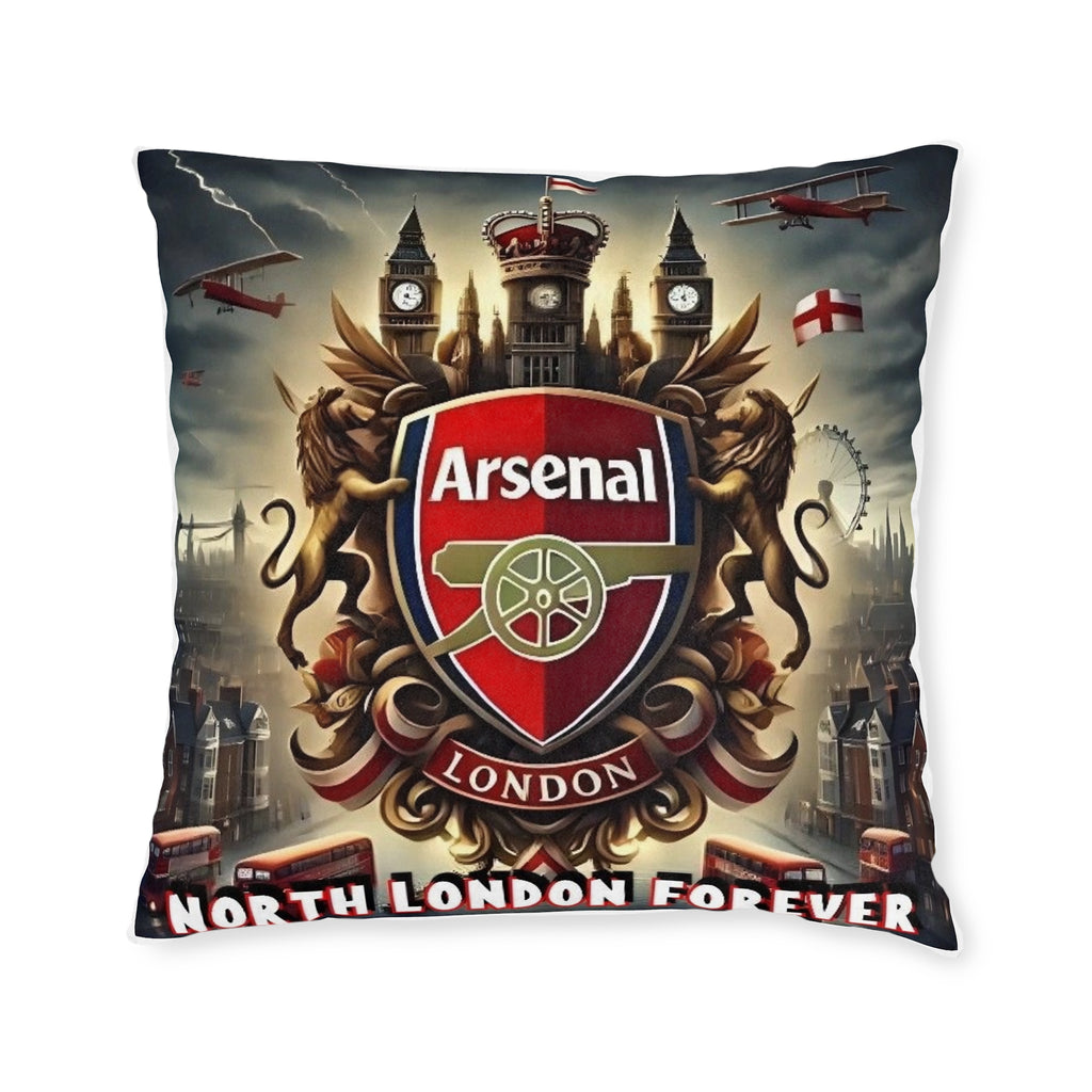 Arsenal London Crest Square Pillow — North London Forever Fan Cushion