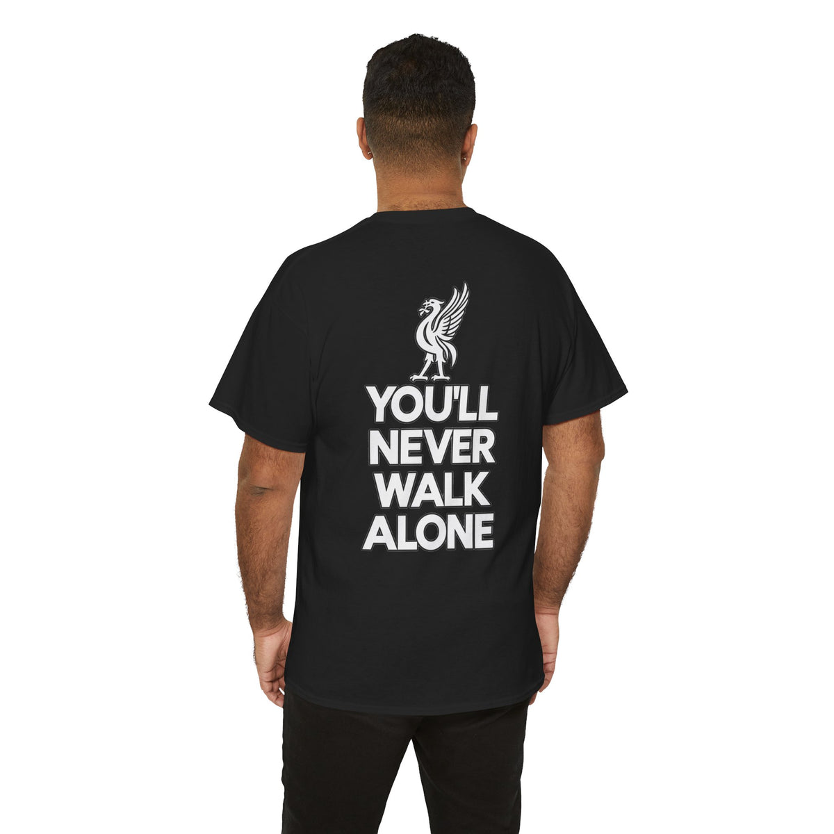 You'll Never Walk Alone T‑Shirt — Liverpool FC Crest Cotton Tee