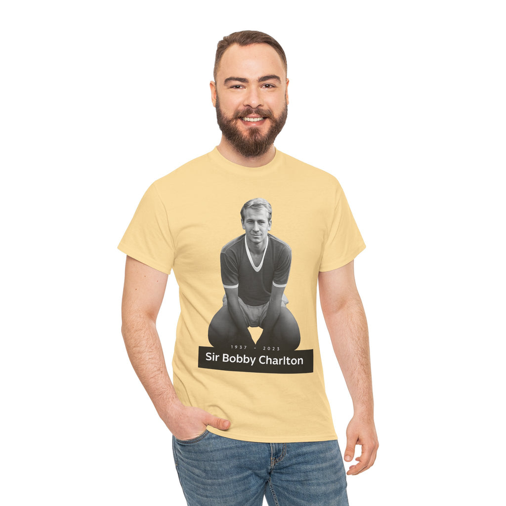 Sir Bobby Charlton Football Legend Cotton T‑Shirt