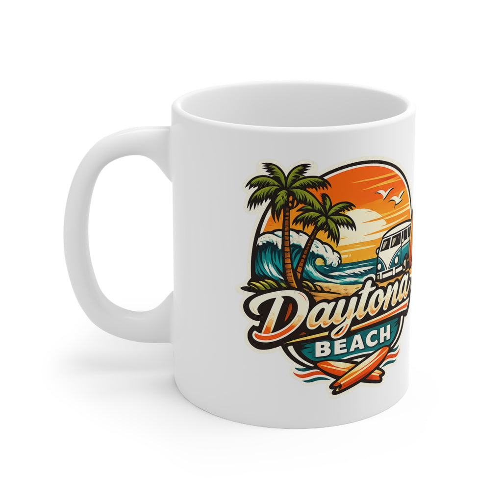 Daytona Beach Ceramic Coffee Cups, 11oz, 15oz