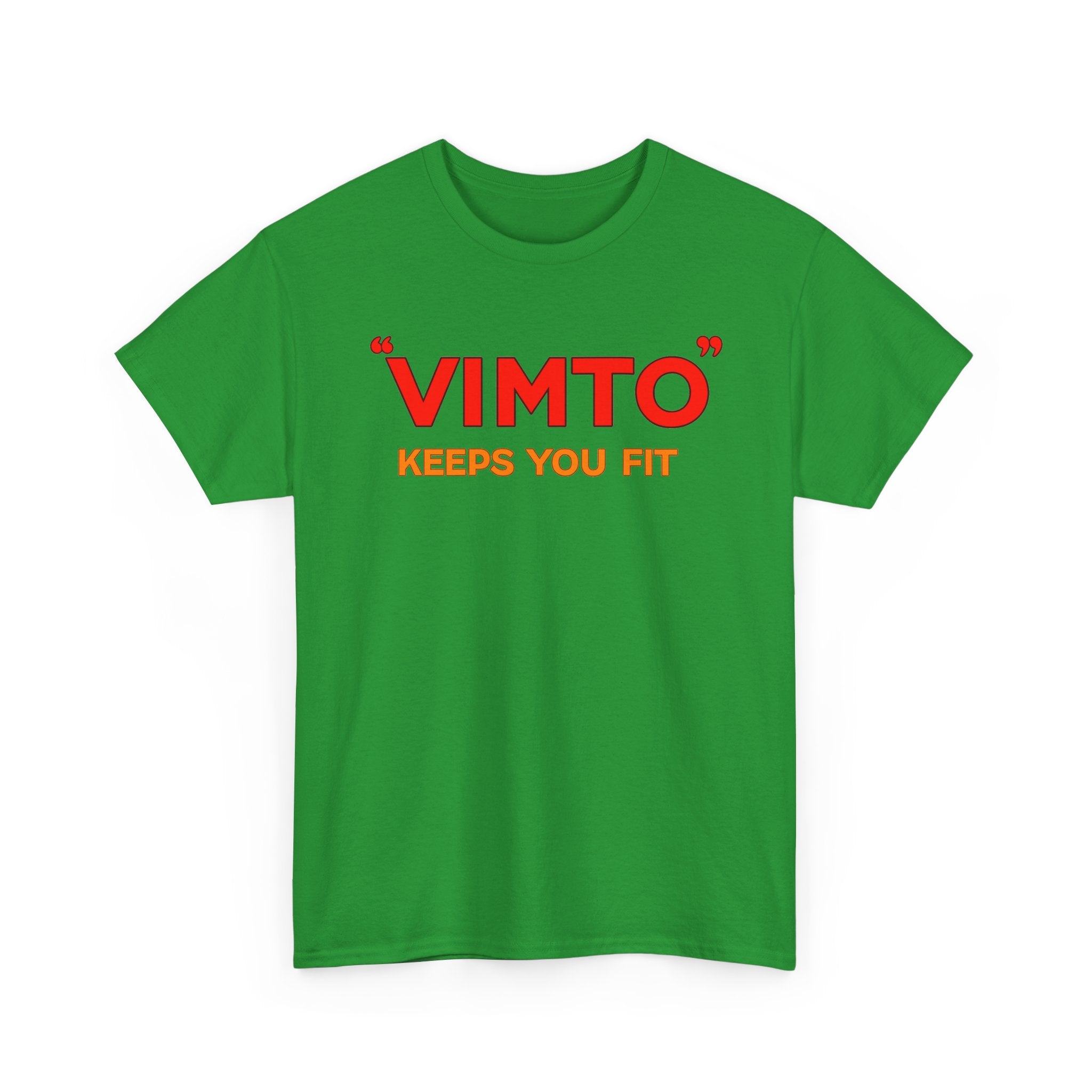 VIMTO "Keeps You Fit" Graphic Tee — Retro Beverage Logo T-Shirt