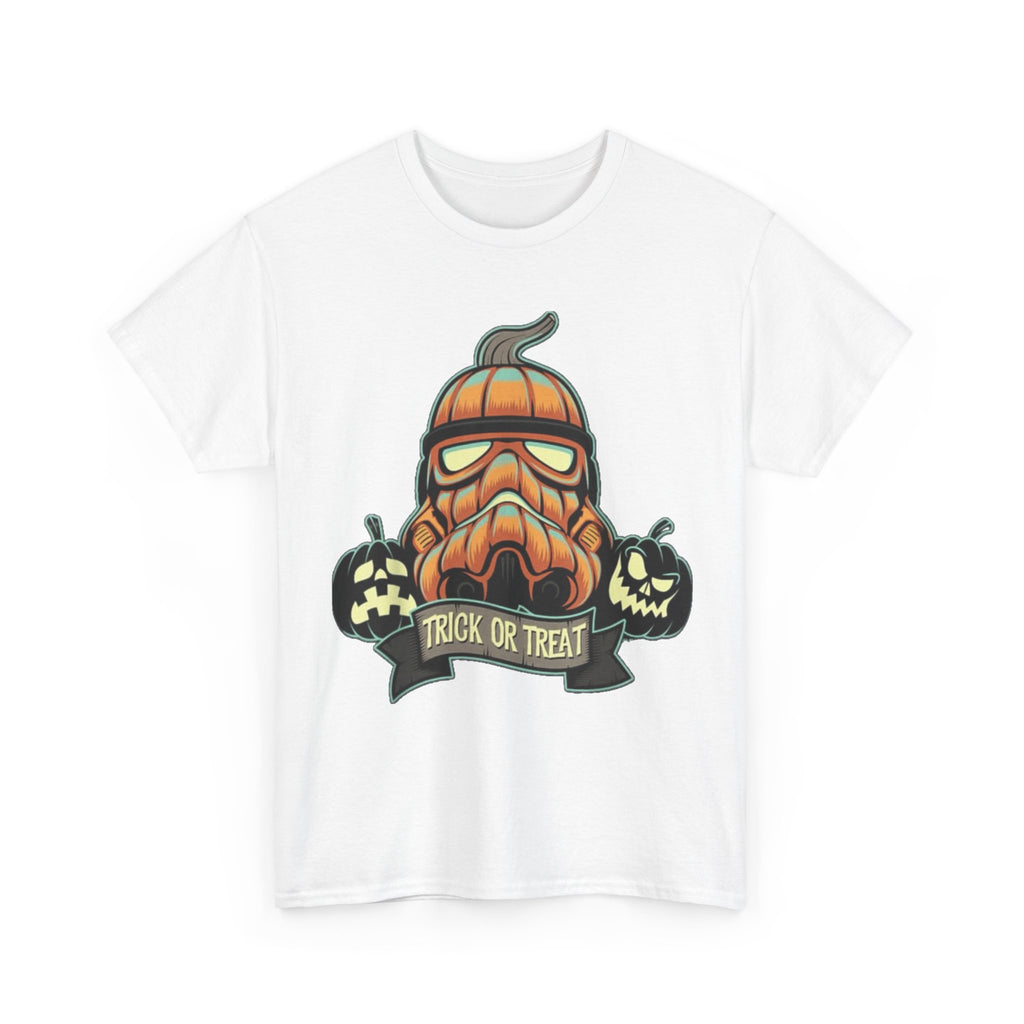 Halloween Pumpkin Mask T-Shirt — Trick or Treat Graphic Tee