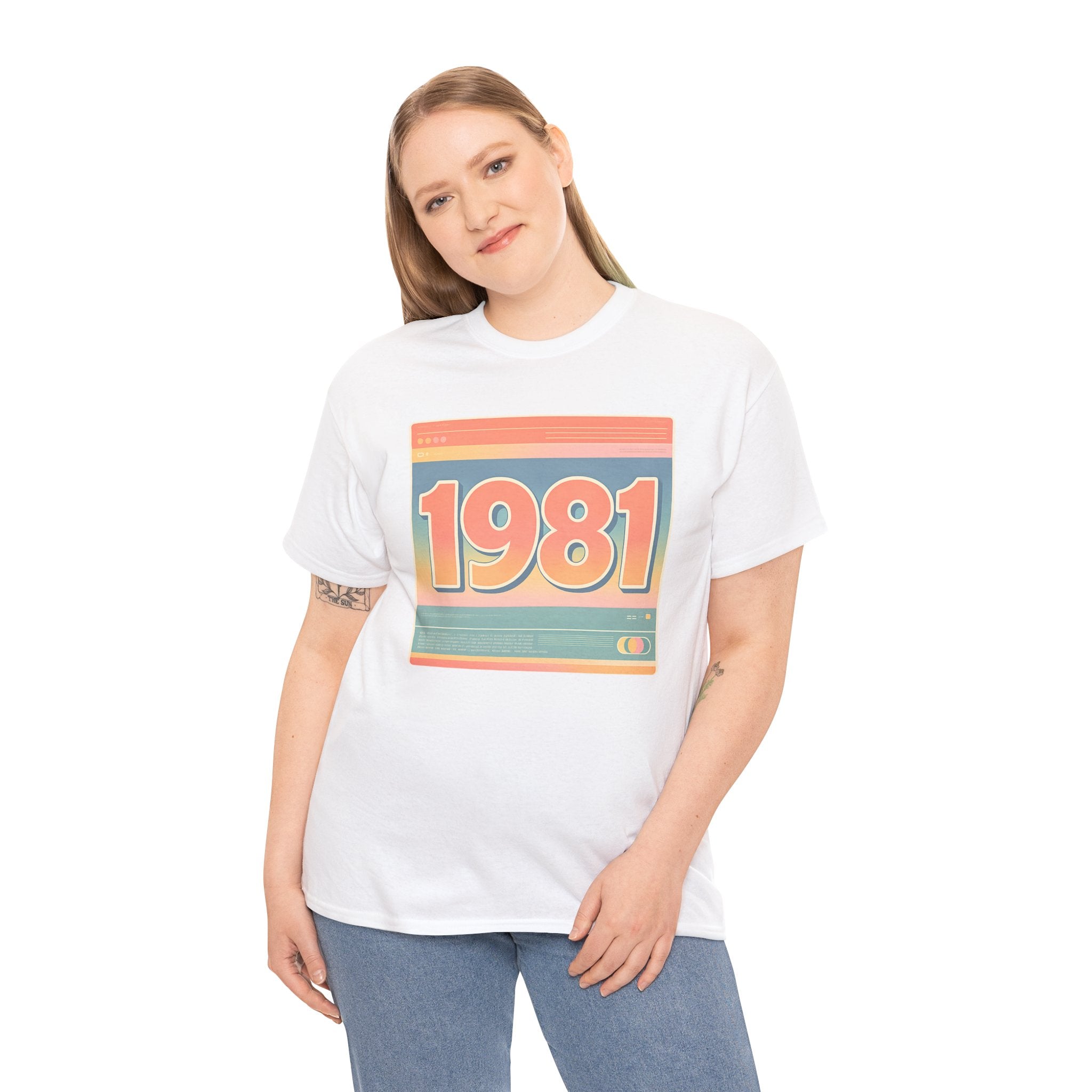 Vintage 1981 Retro Tee — 40th Birthday Gift Shirt