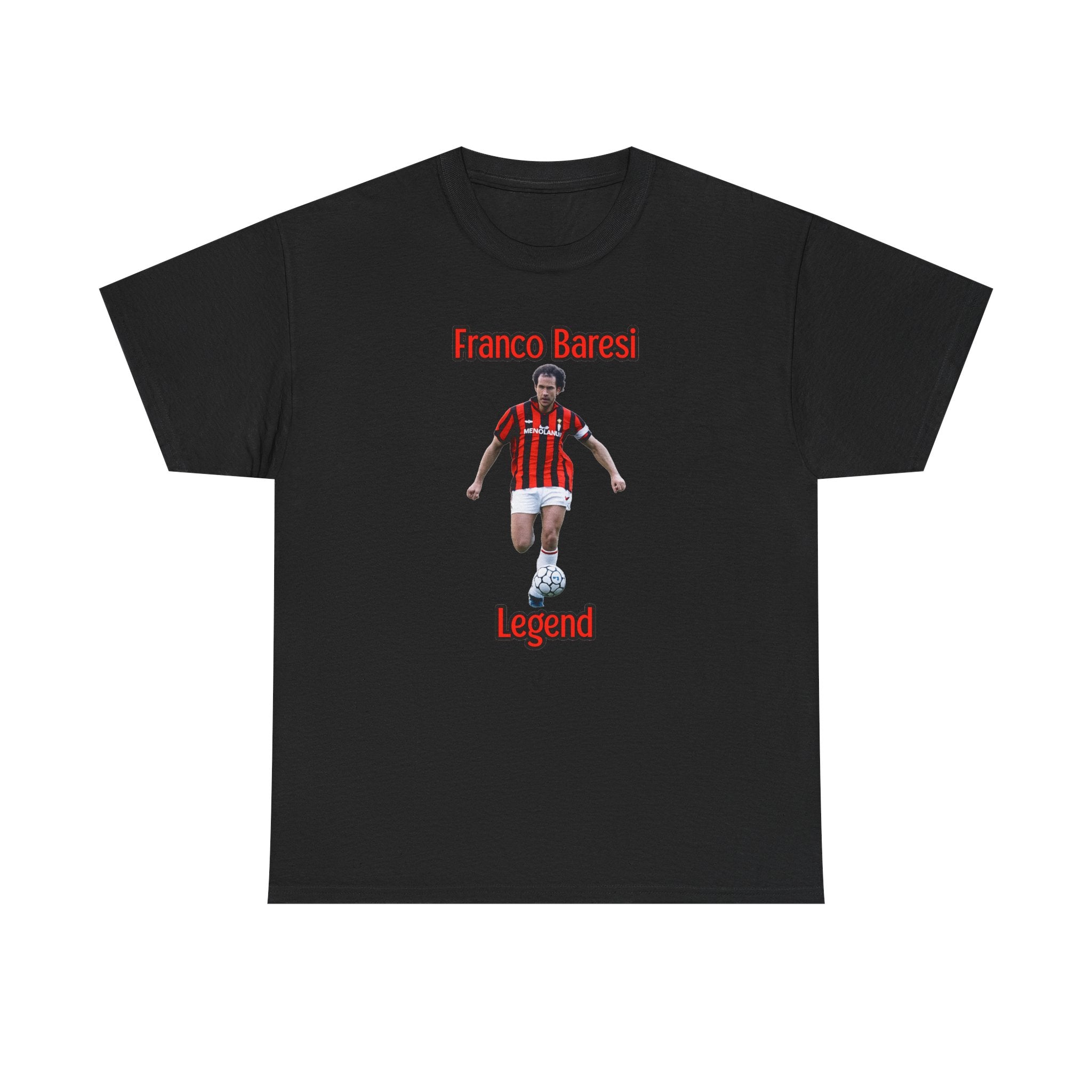 Franco Baresi Legend Tee — AC Milan Retro Soccer Graphic T-Shirt