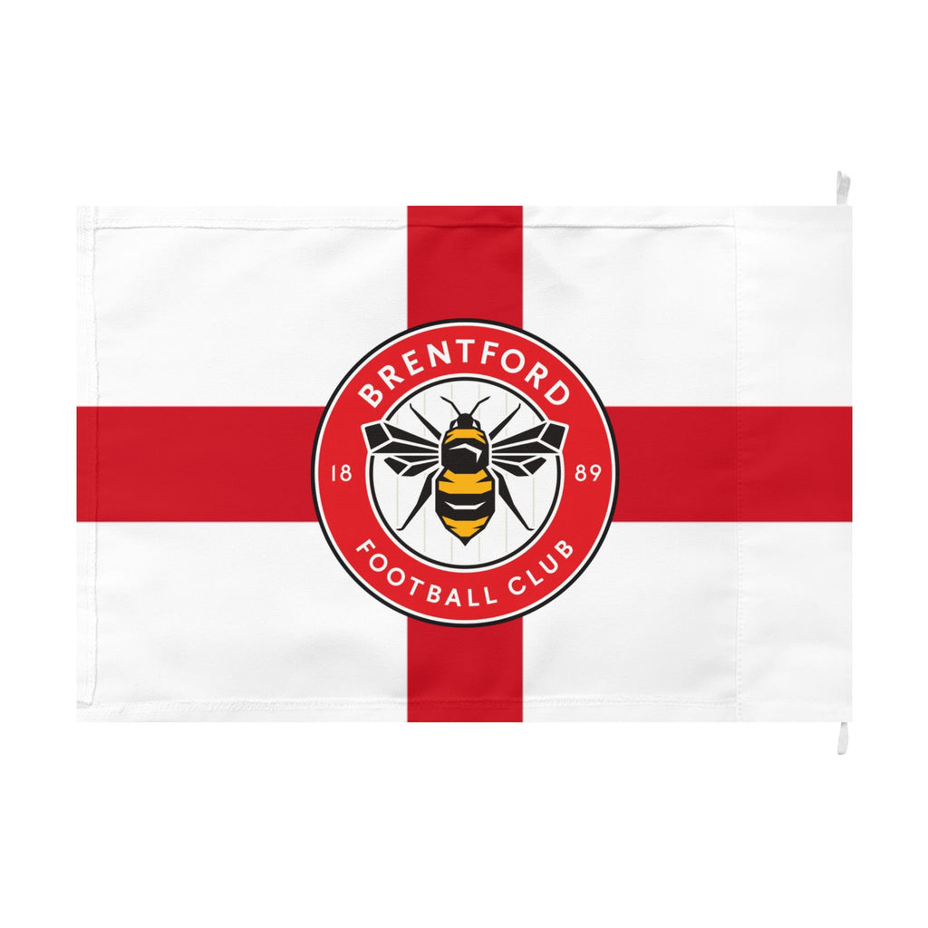 Brentford FC St. George's Cross Double-Sided Flag