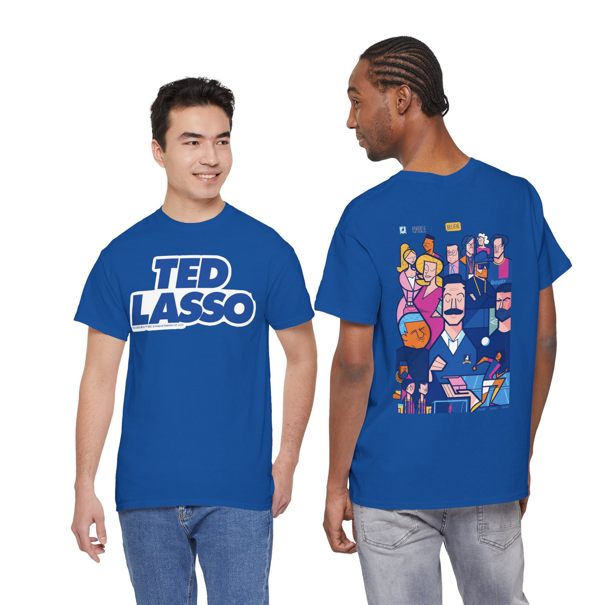 Ted Lasso Inspired Graphic Tee — Retro Team Illustration