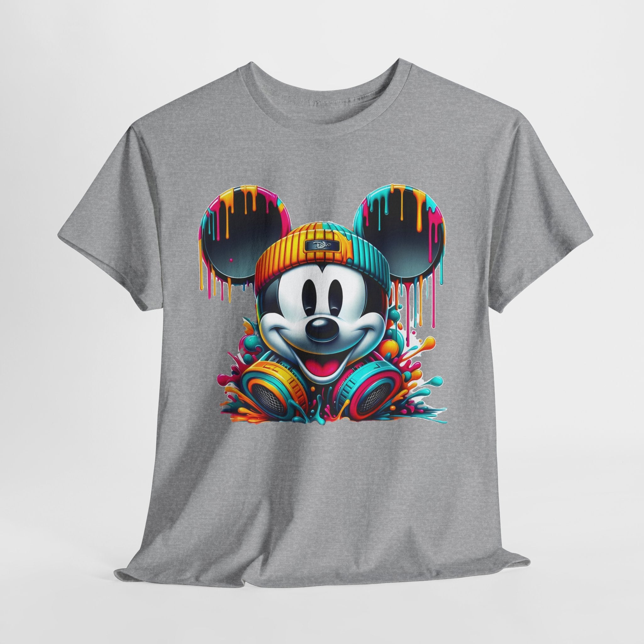 Mickey Graphic Tee — Colorful Street Art Mouse Character T-Shirt