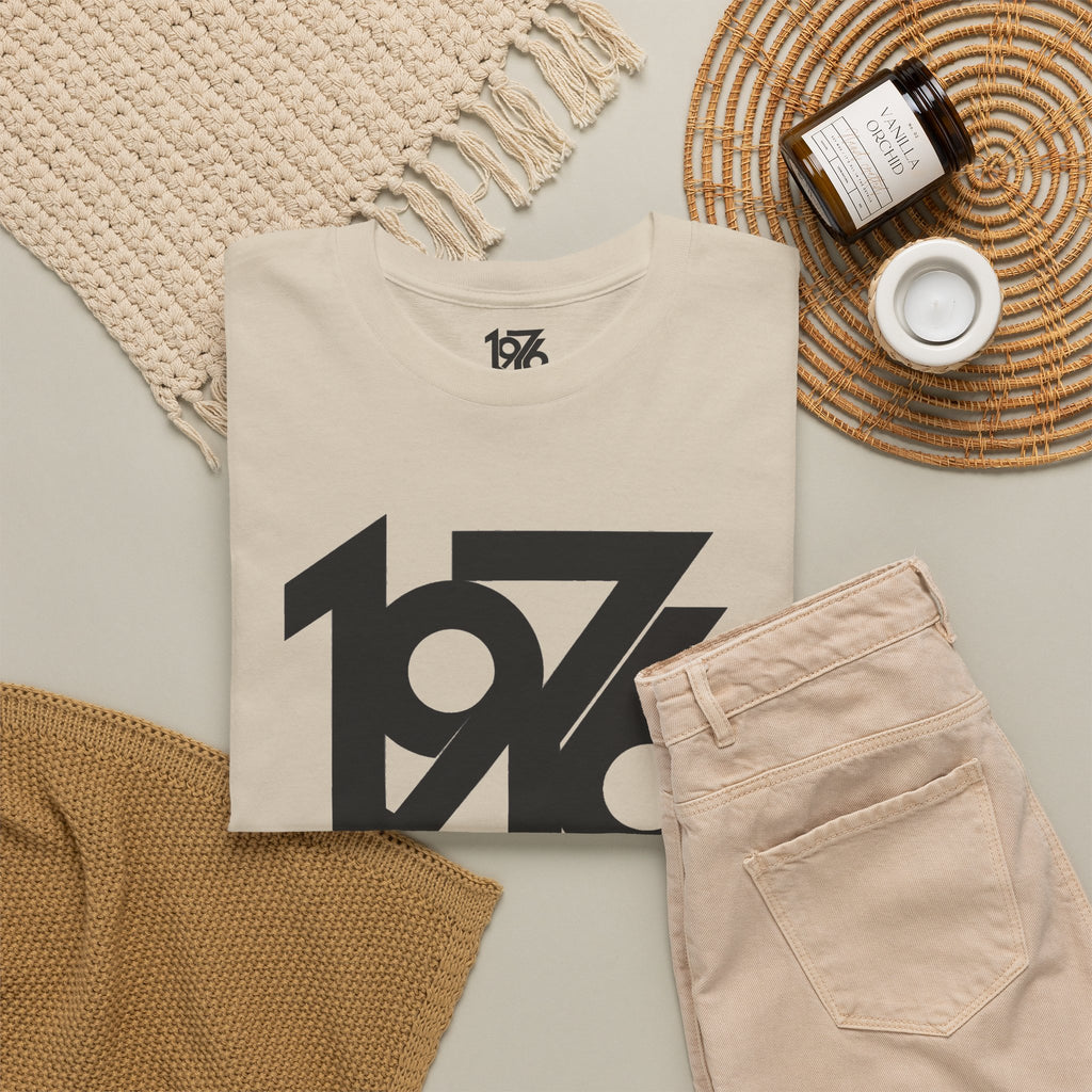 1976 Collection Logo Cotton T-Shirt — Vintage Year Graphic Tee