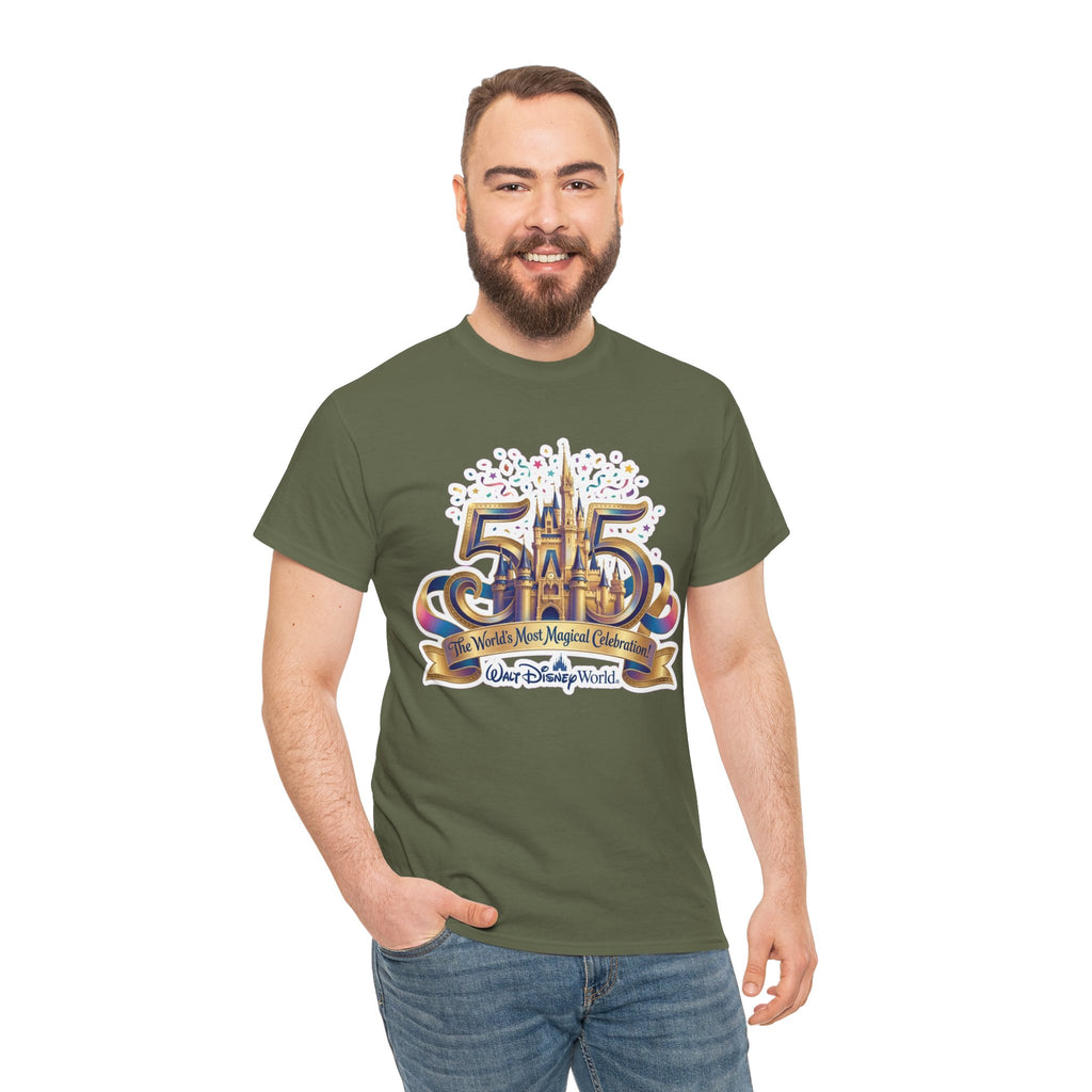 Disney World 50th Anniversary Castle Tee — 'The World's Most Magical Celebration' Souvenir T-Shirt
