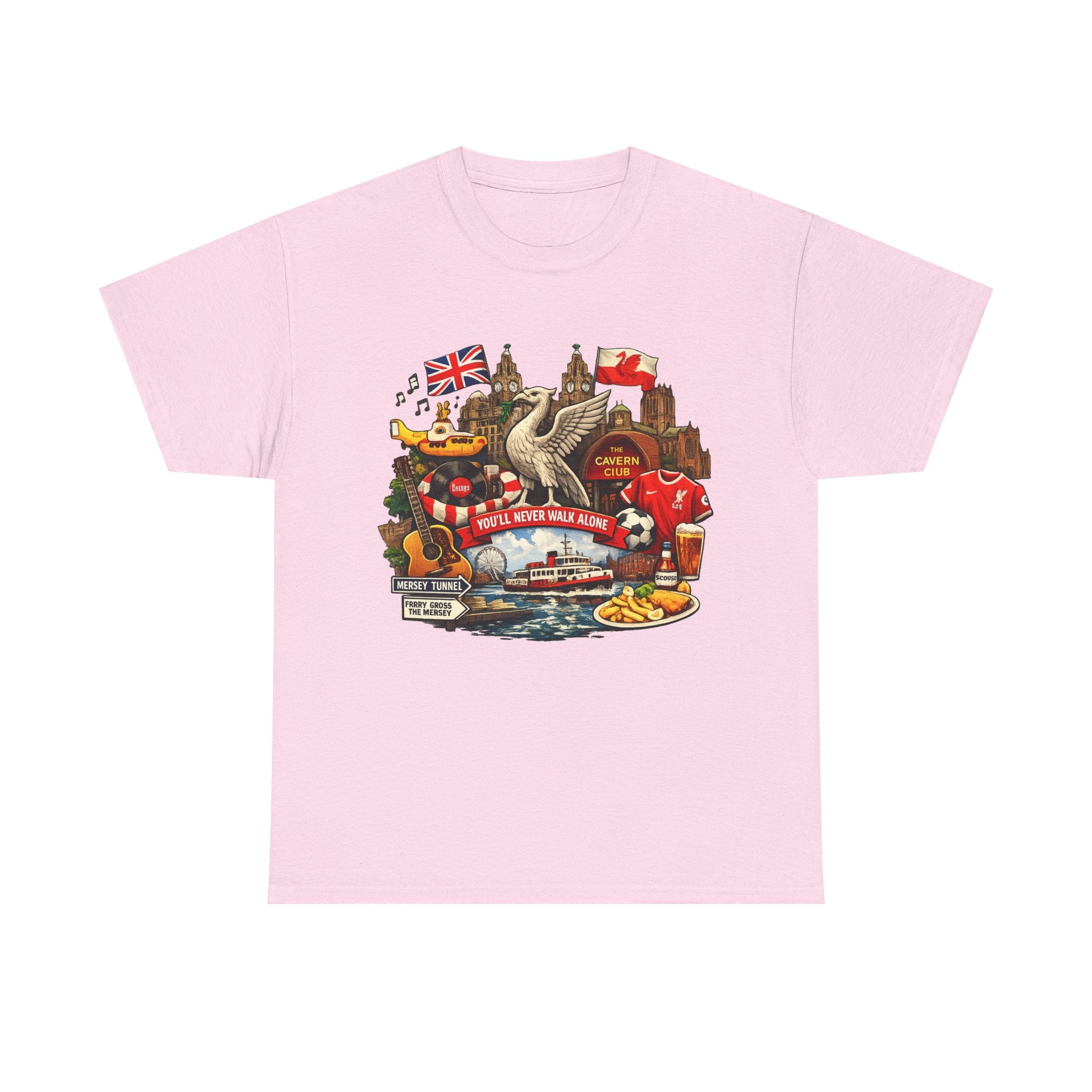 Liverpool Landmarks & You'll Never Walk Alone T-Shirt