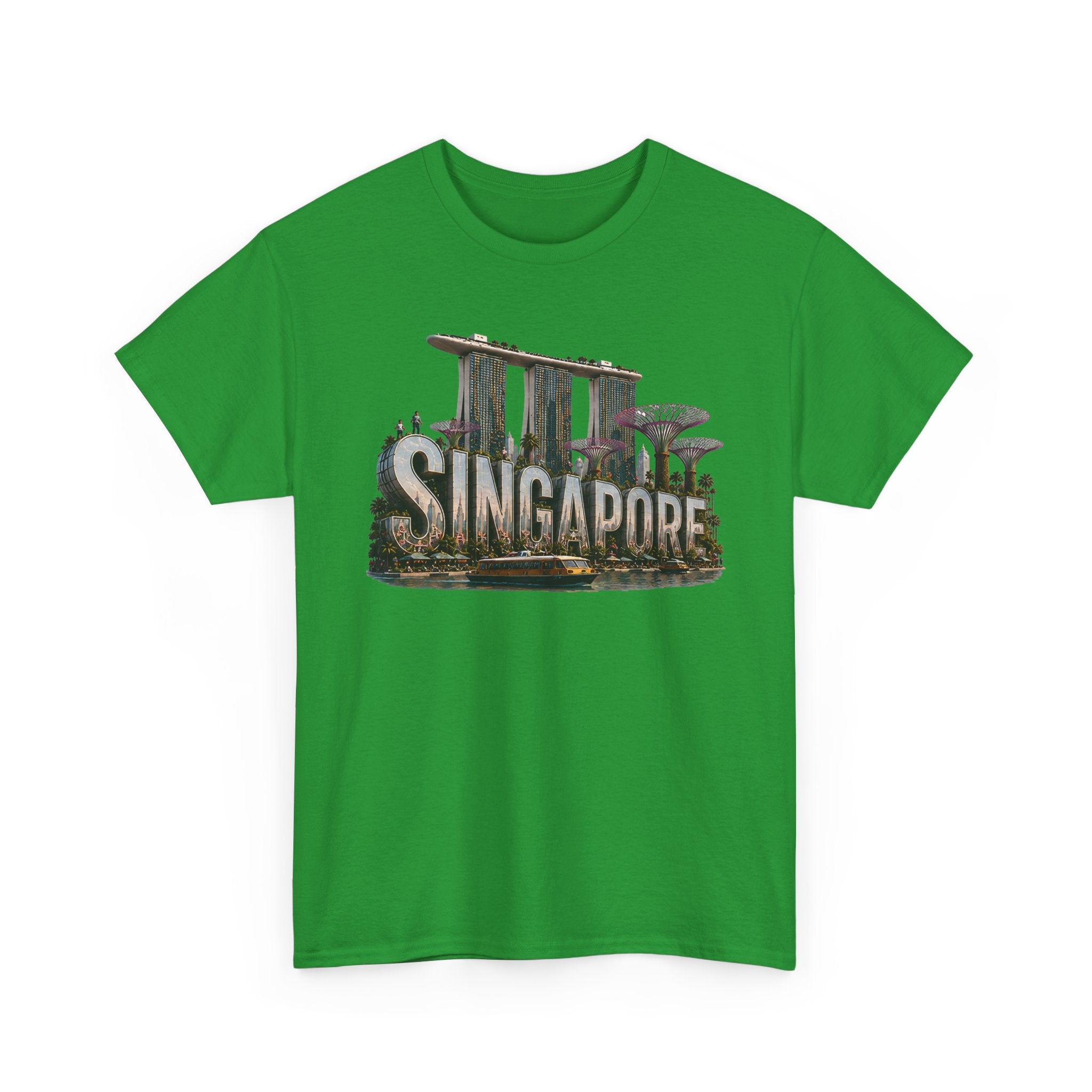 Singapore Skyline T-Shirt — Marina Bay Sands & Supertree Graphic Tee