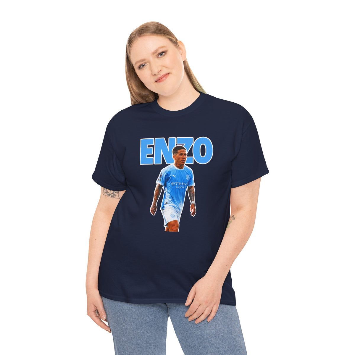 Enzo Fernandez Manchester City Inspired Cotton T-Shirt