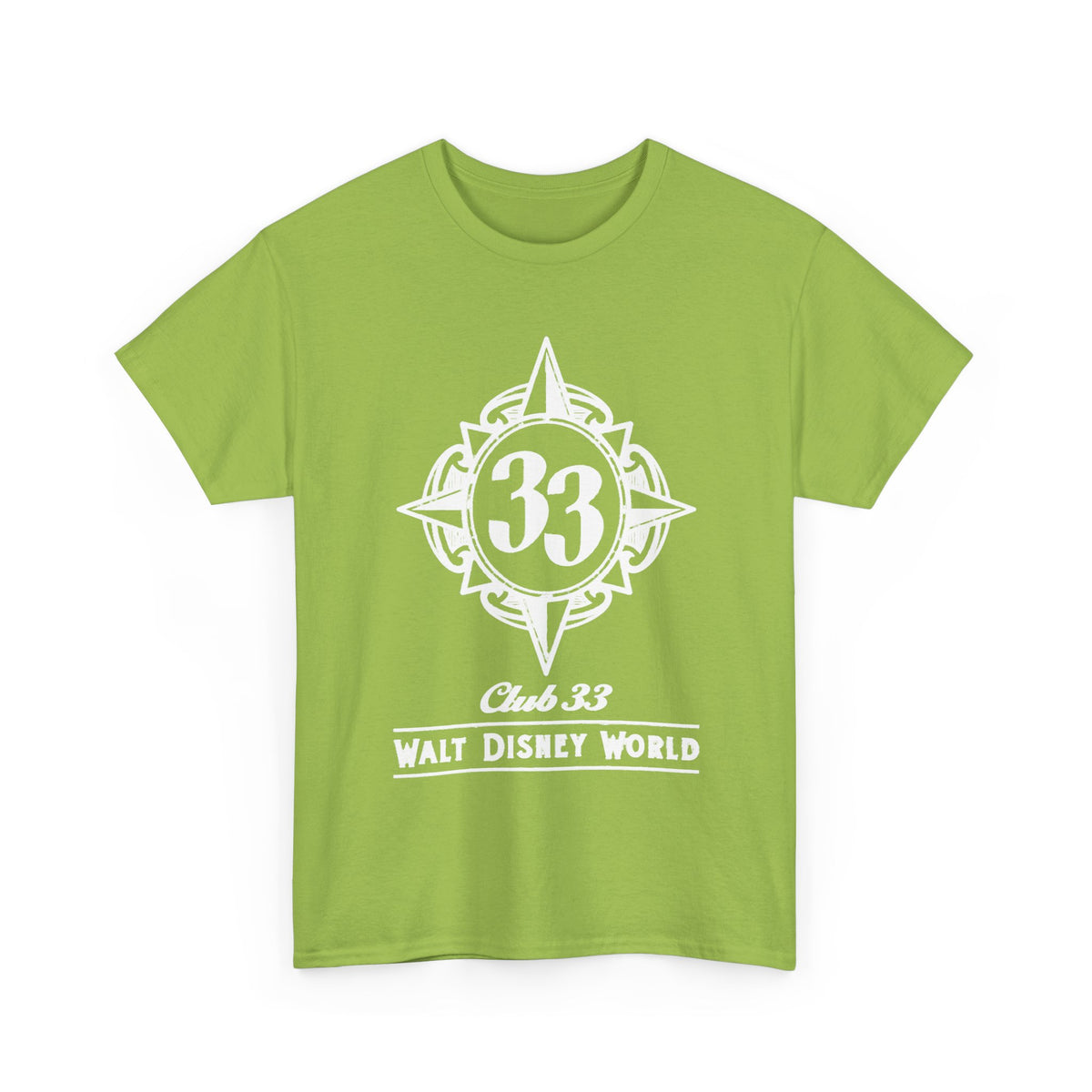 Club 33 Walt Disney World Inspired Cotton T-Shirt — Vintage Compass Logo Tee