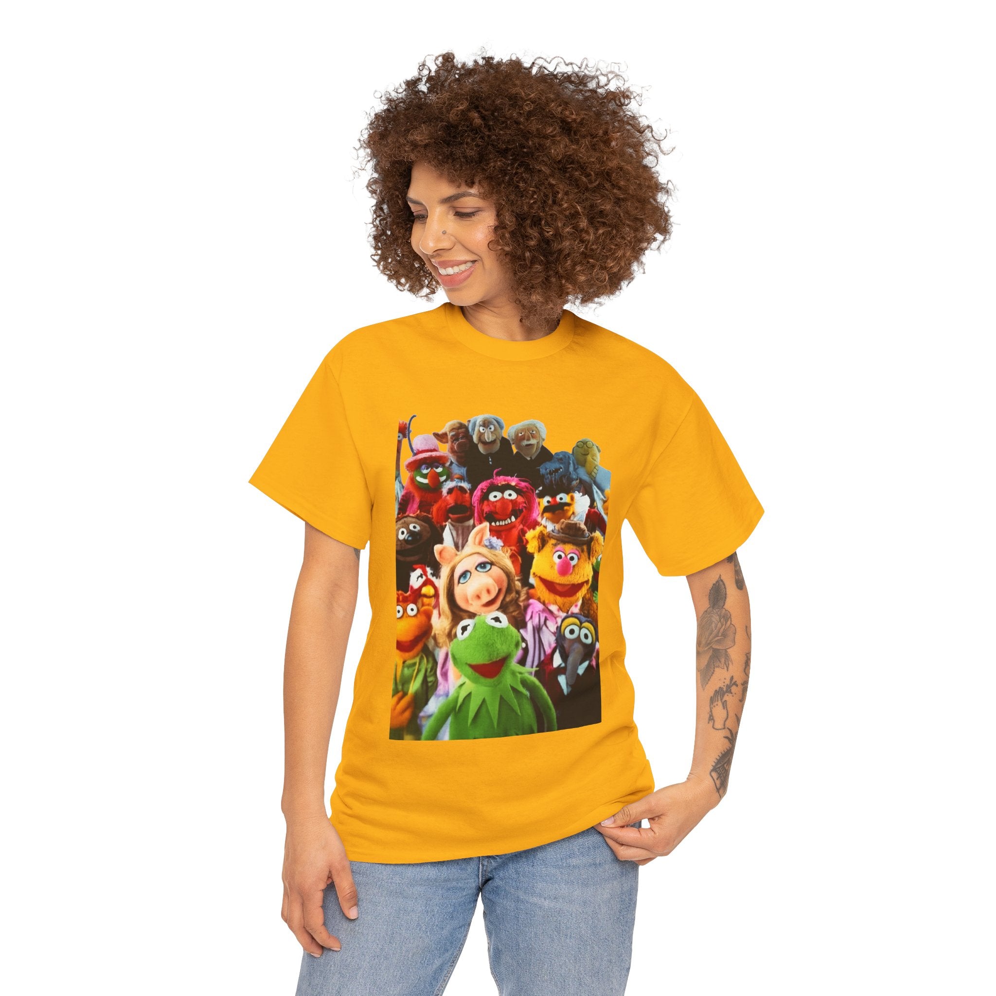 Muppets Puppet Ensemble Graphic Tee — Fun Family Cartoon Shirt