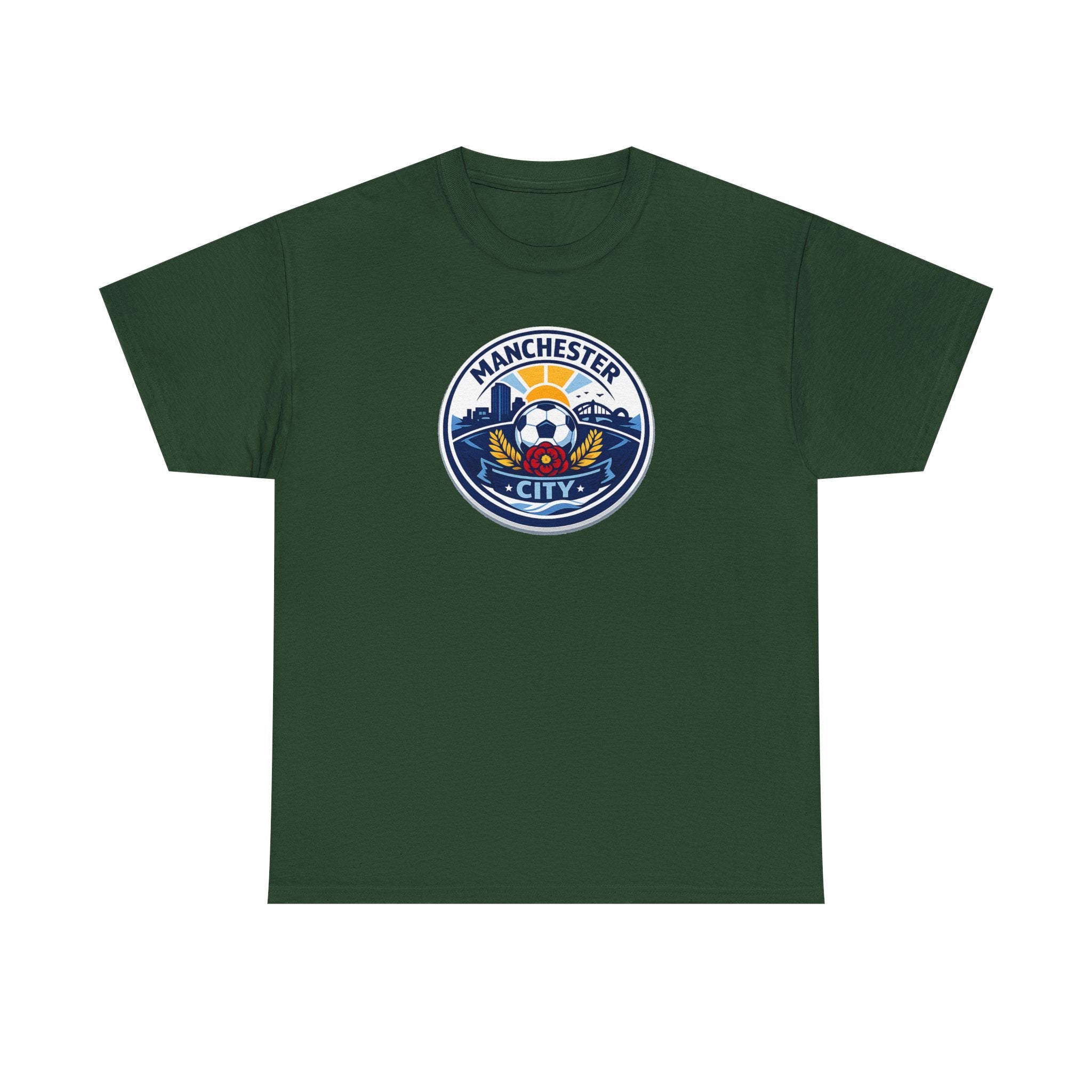 Manchester City Crest T-Shirt — Soccer Fan Tee