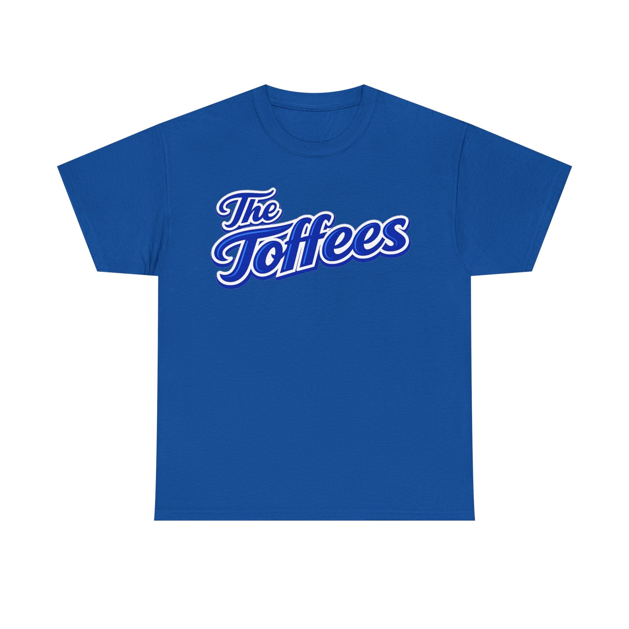 The Toffees Script Tee — Vintage Blue Logo T-Shirt