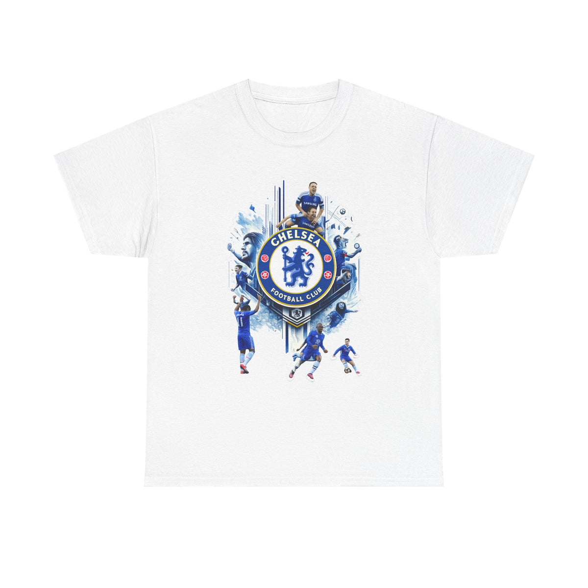 Chelsea FC Crest Players T-Shirt — Blue Football Fan Tee