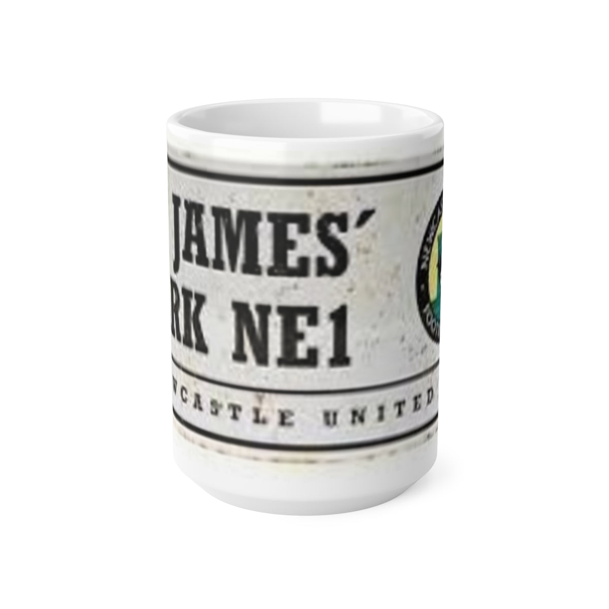 St James' Park Newcastle United Vintage Stadium Mug — Ceramic Coffee Cup (11oz/15oz)