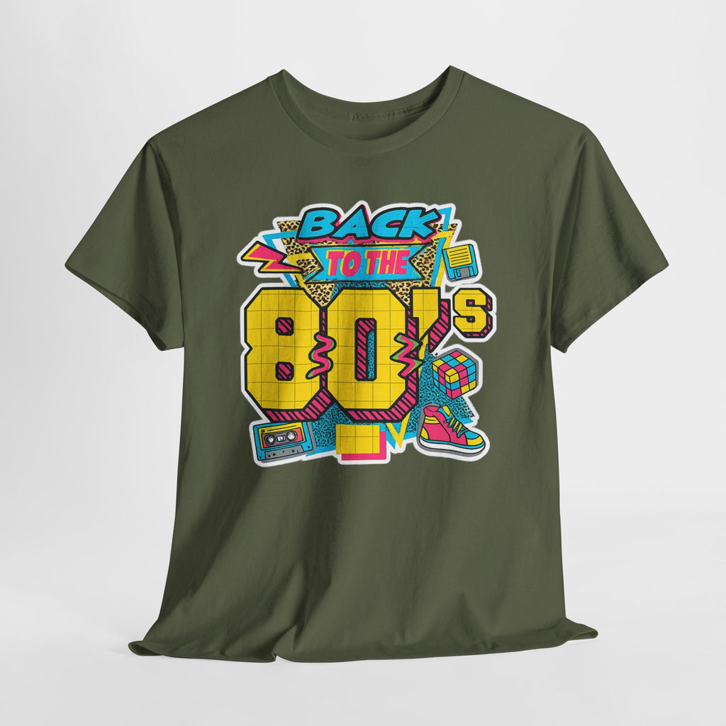 Back to the 80s Retro Graphic Tee — Vintage 80s Neon Design
