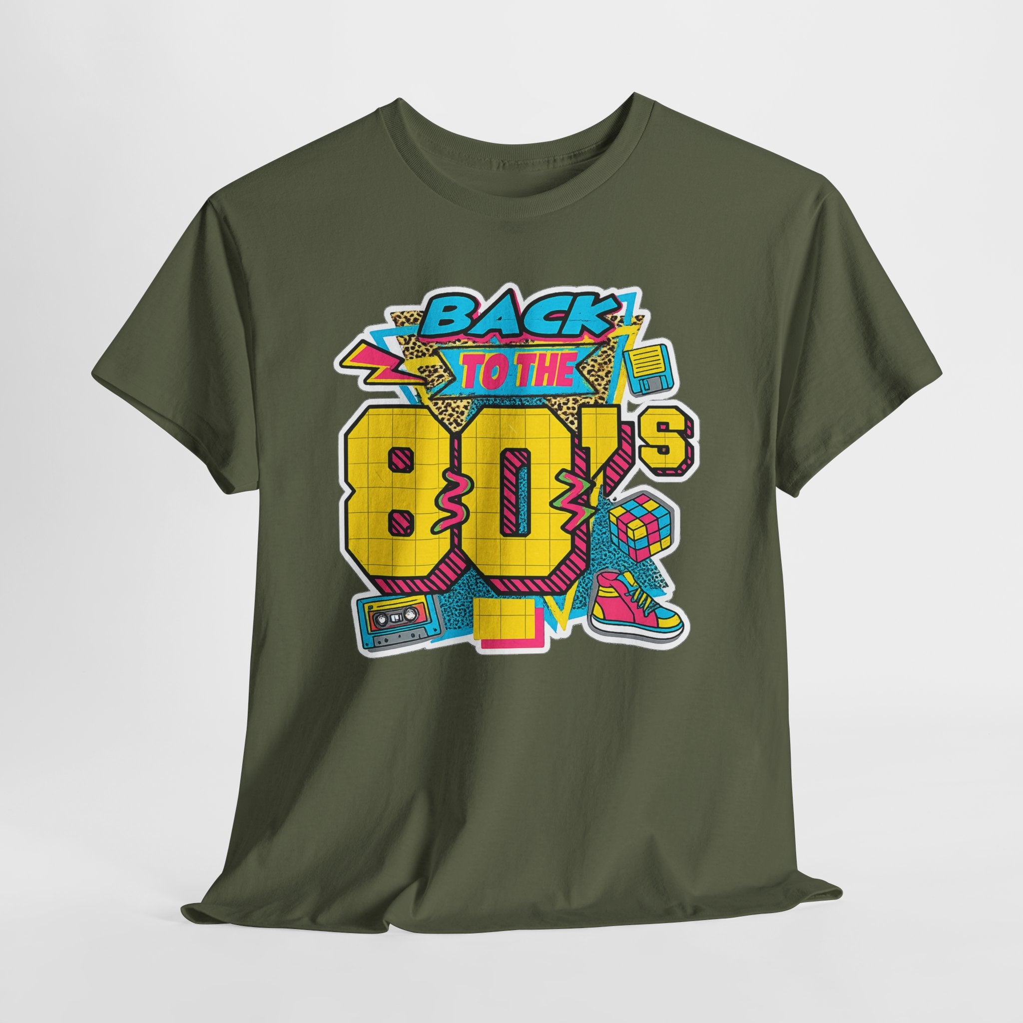 Back to the 80s Retro Graphic Tee — Vintage 80s Neon Design