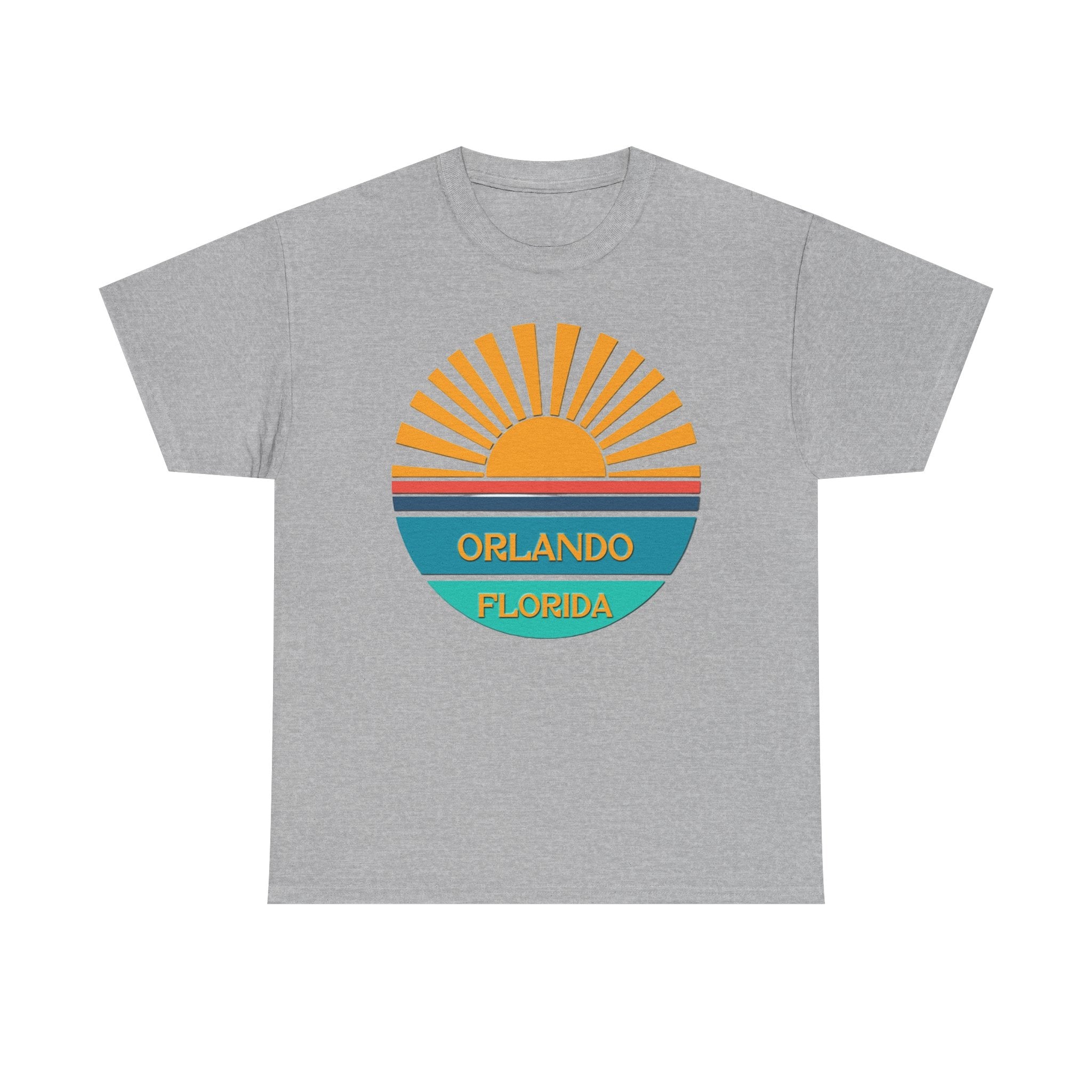 Orlando Florida Sunset T-Shirt – Retro Sunburst Vacation Tee