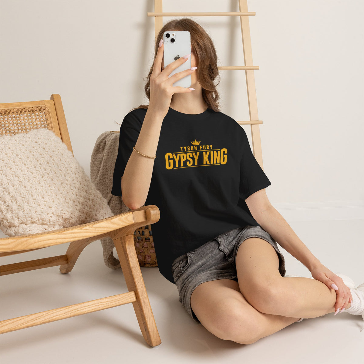 T-Shirt — "Gypsy King" Retro Crown Boxing Tribute Tee