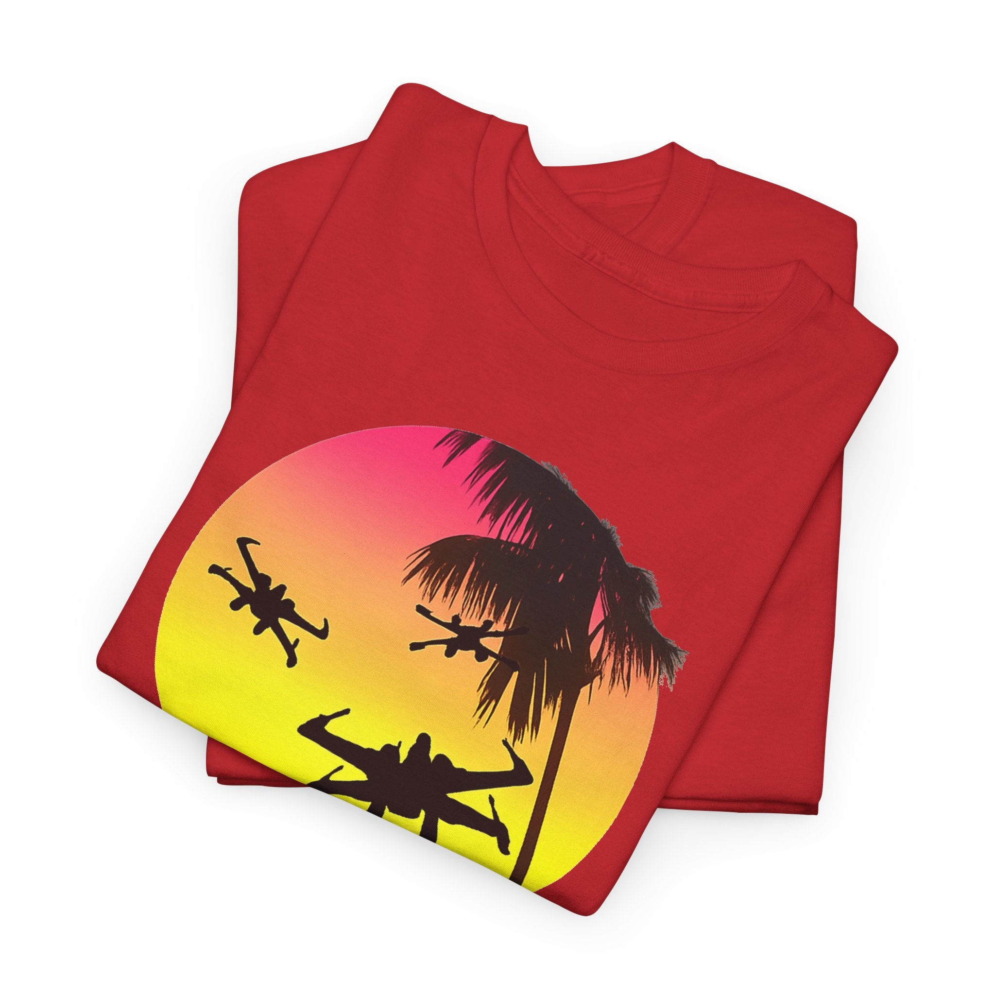 Star Wars X-Ring Sunset Beach Plane T-Shirt