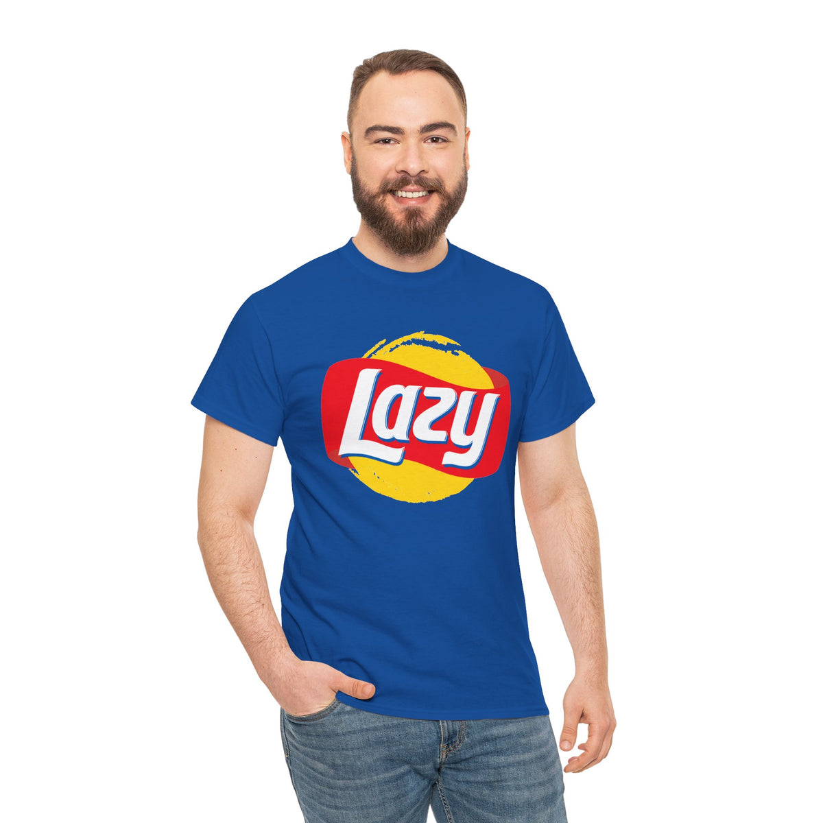 Lazy Logo T‑Shirt — Retro Snack-Inspired Graphic Tee