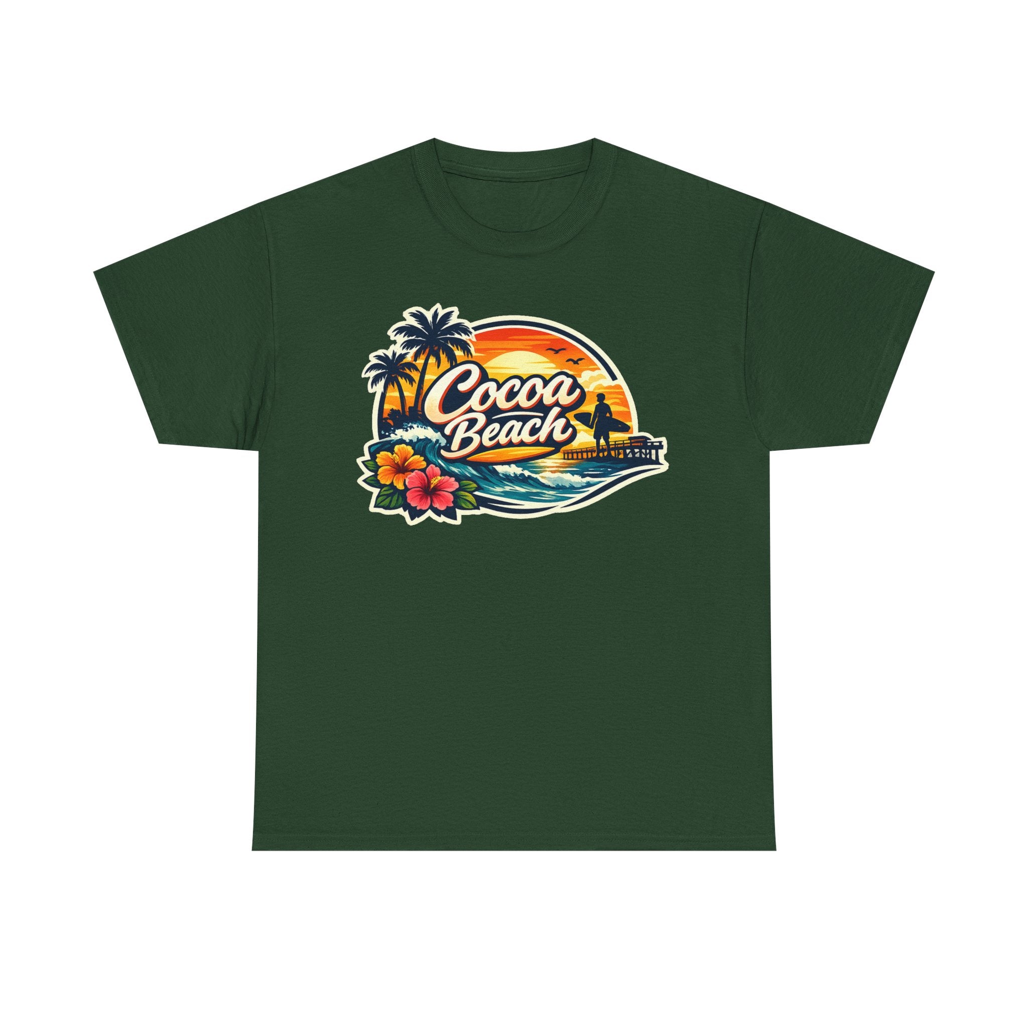 Cocoa Beach Vintage Sunset T-Shirt