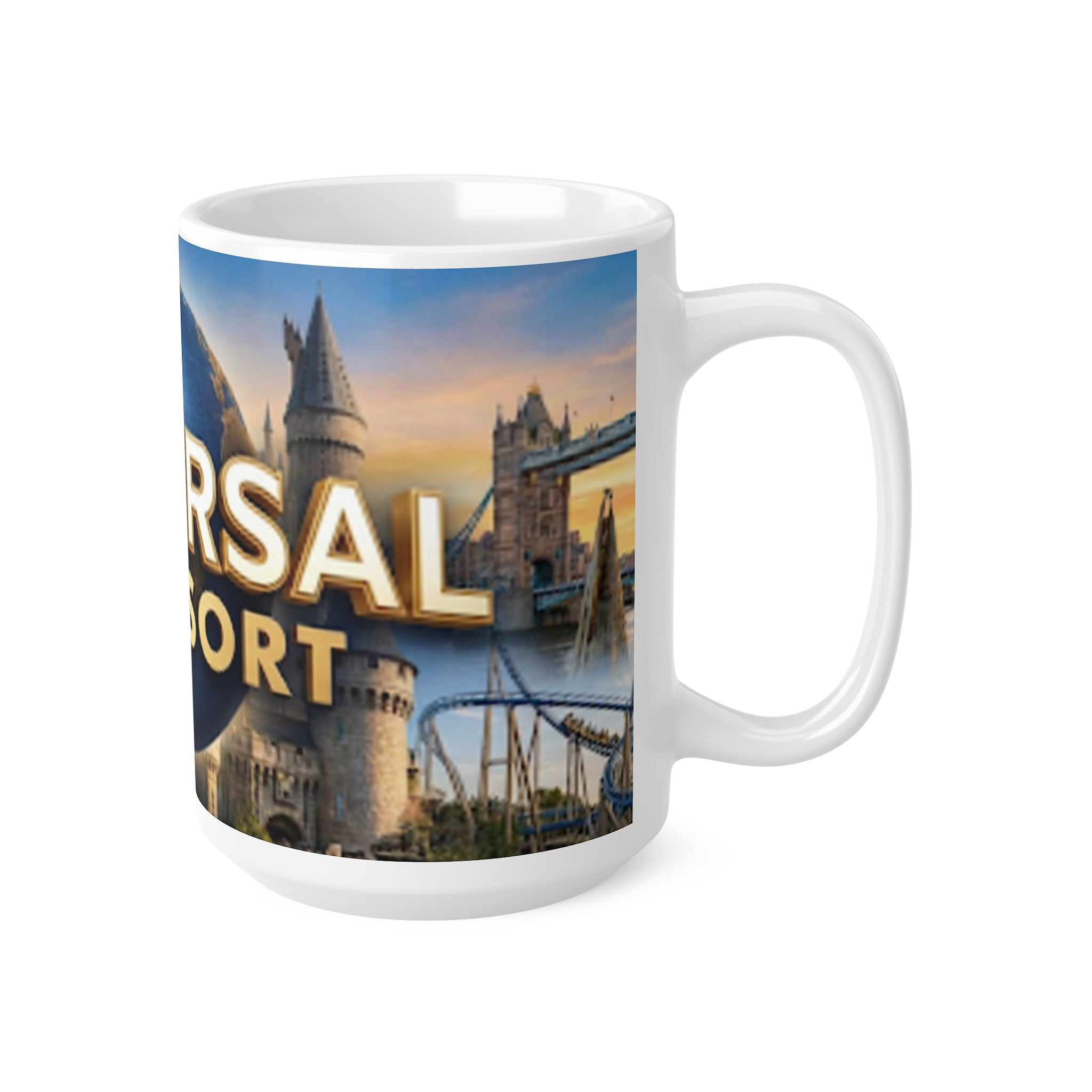 Universal UK Resort Ceramic Coffee Cups, 11oz, 15oz