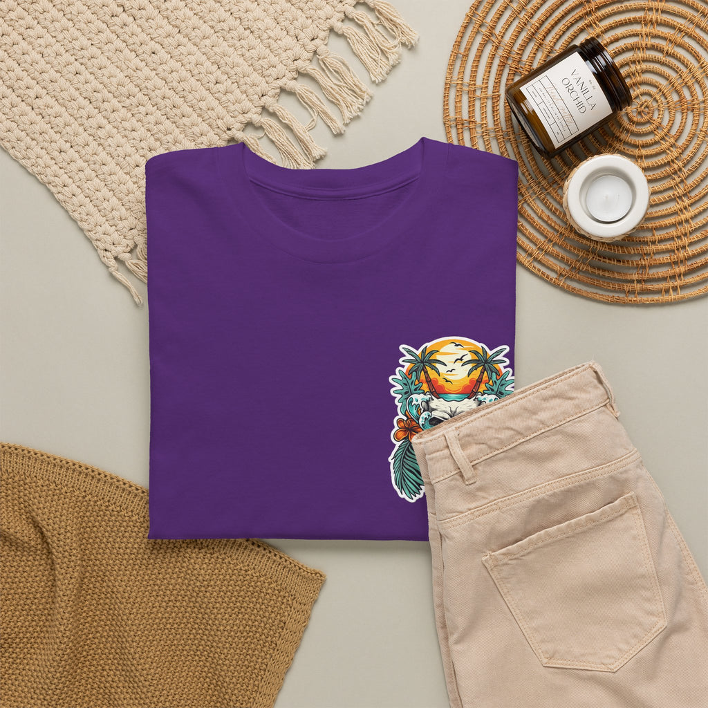 Tropical Skull Tee — Sunset Palm Beach Skull T-Shirt